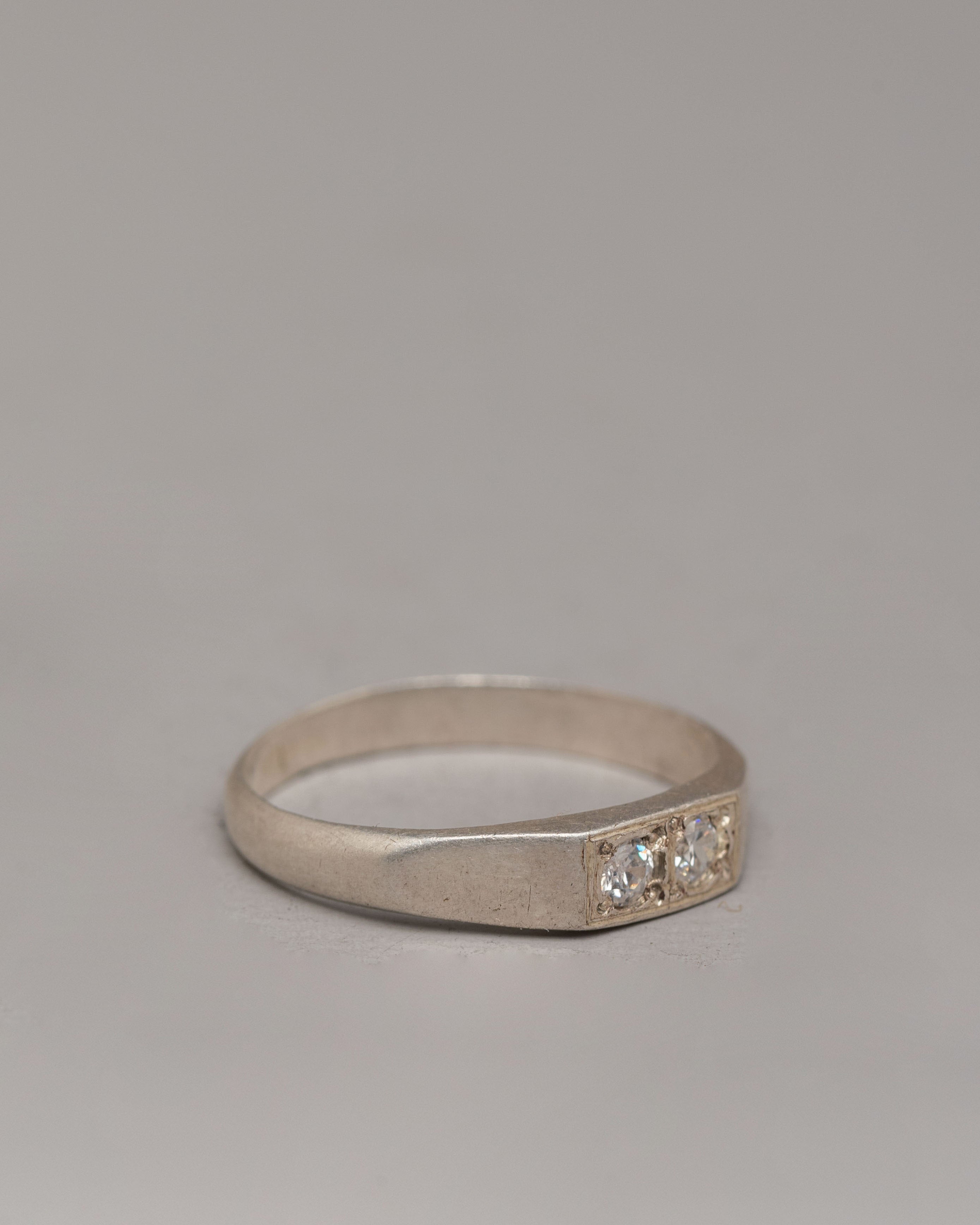 Handmade Artisan Silver Ring | Natural Zircon Jewelry