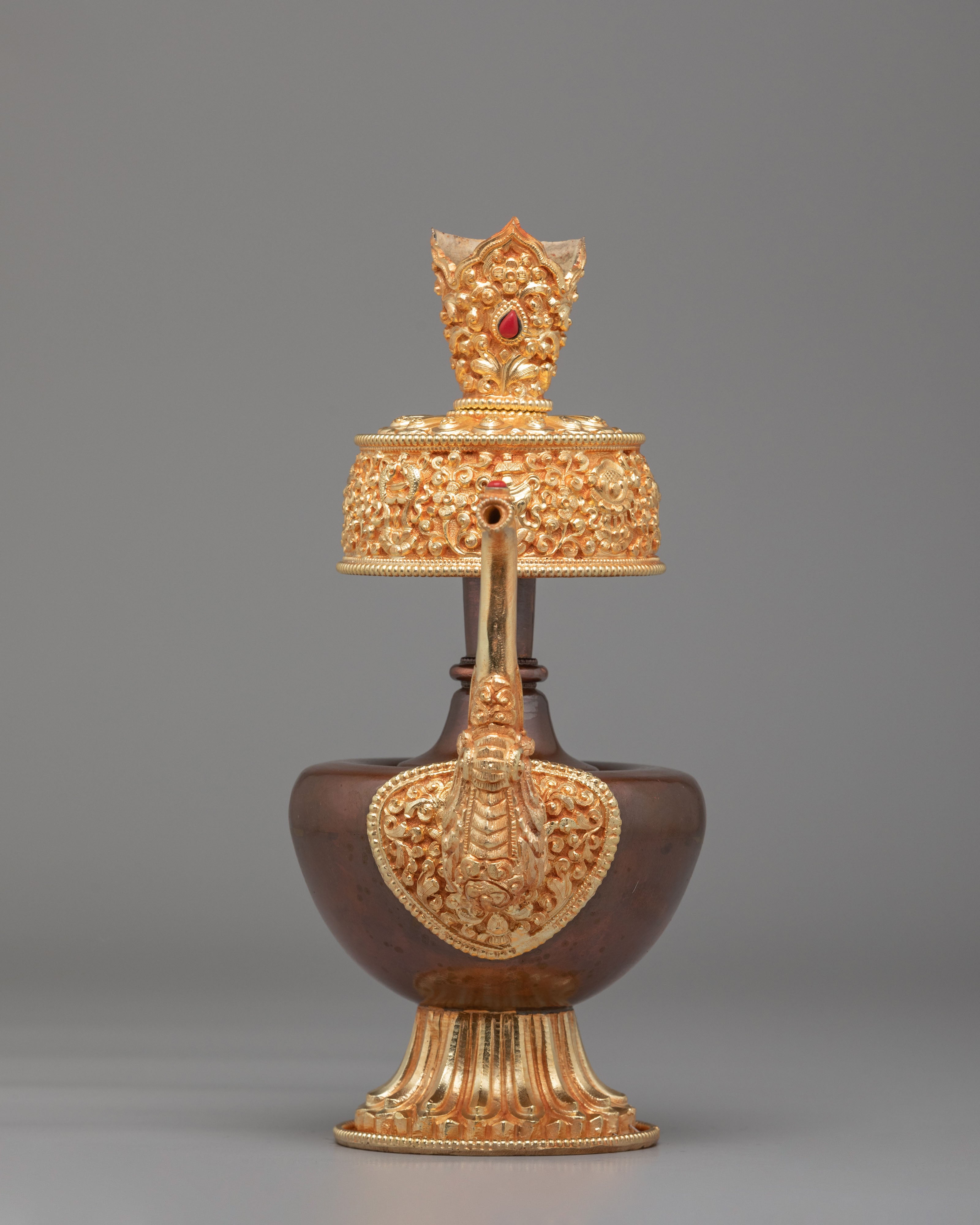 Handcrafted Tibetan Bhumba Offering Set | Ritual Water Vessels for Sacred Offerings