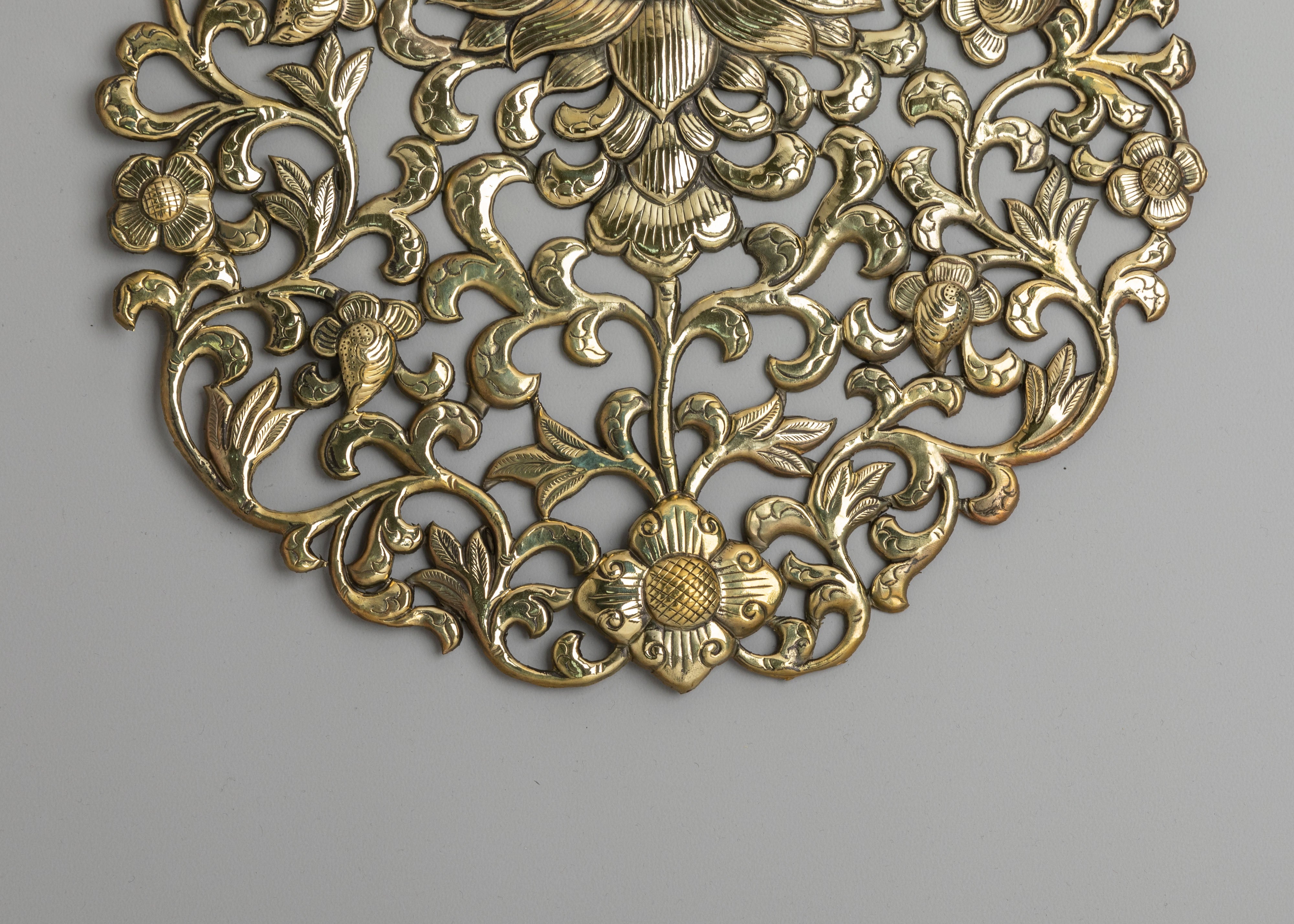 Decorative Lotus Wall Hanging | Tibetan Artwork for Home