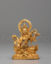 Handcrafted Saraswati Altar Statue
