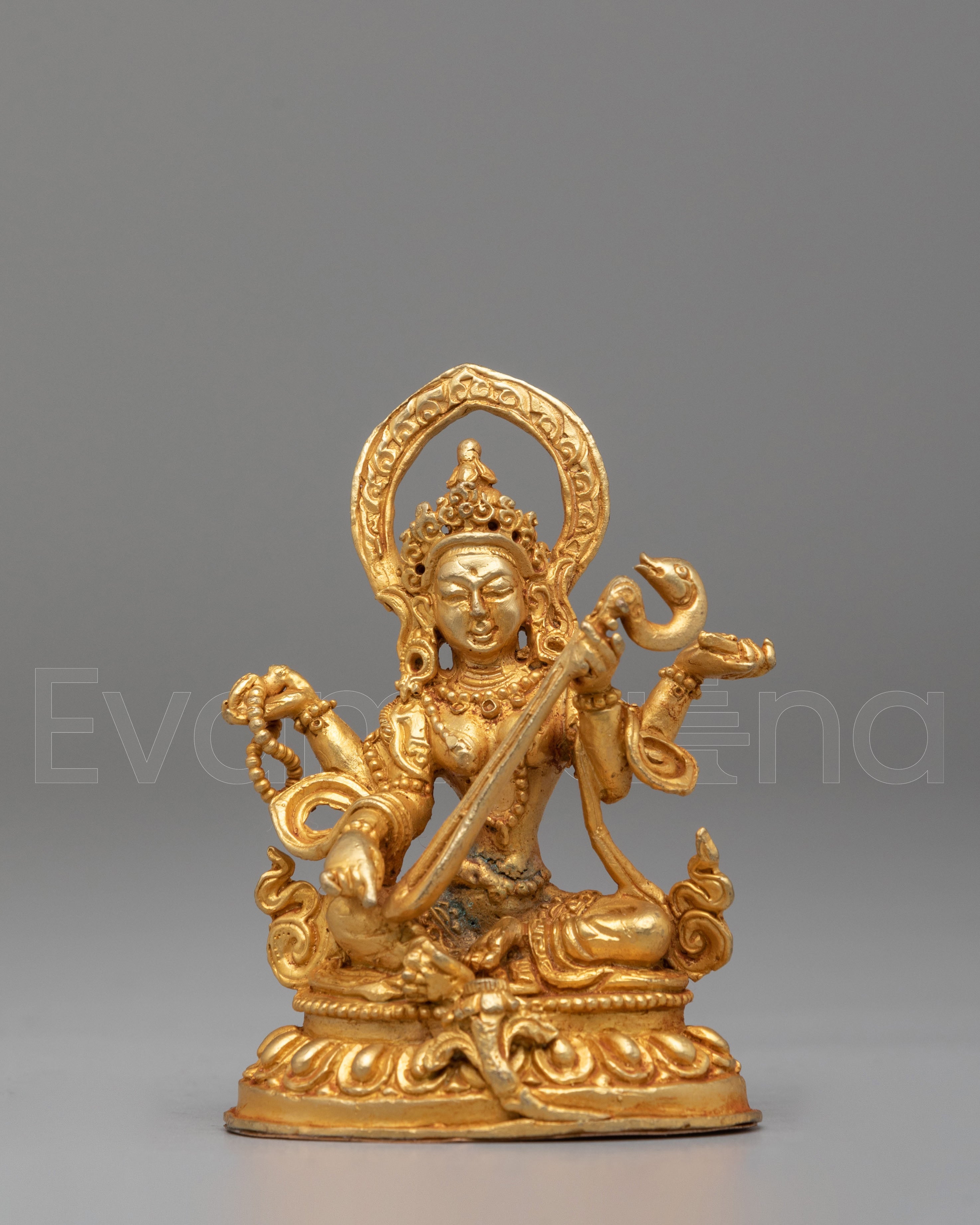 Handcrafted Saraswati Altar Statue
