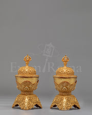 Himalayan Buddhist Kapala Set  