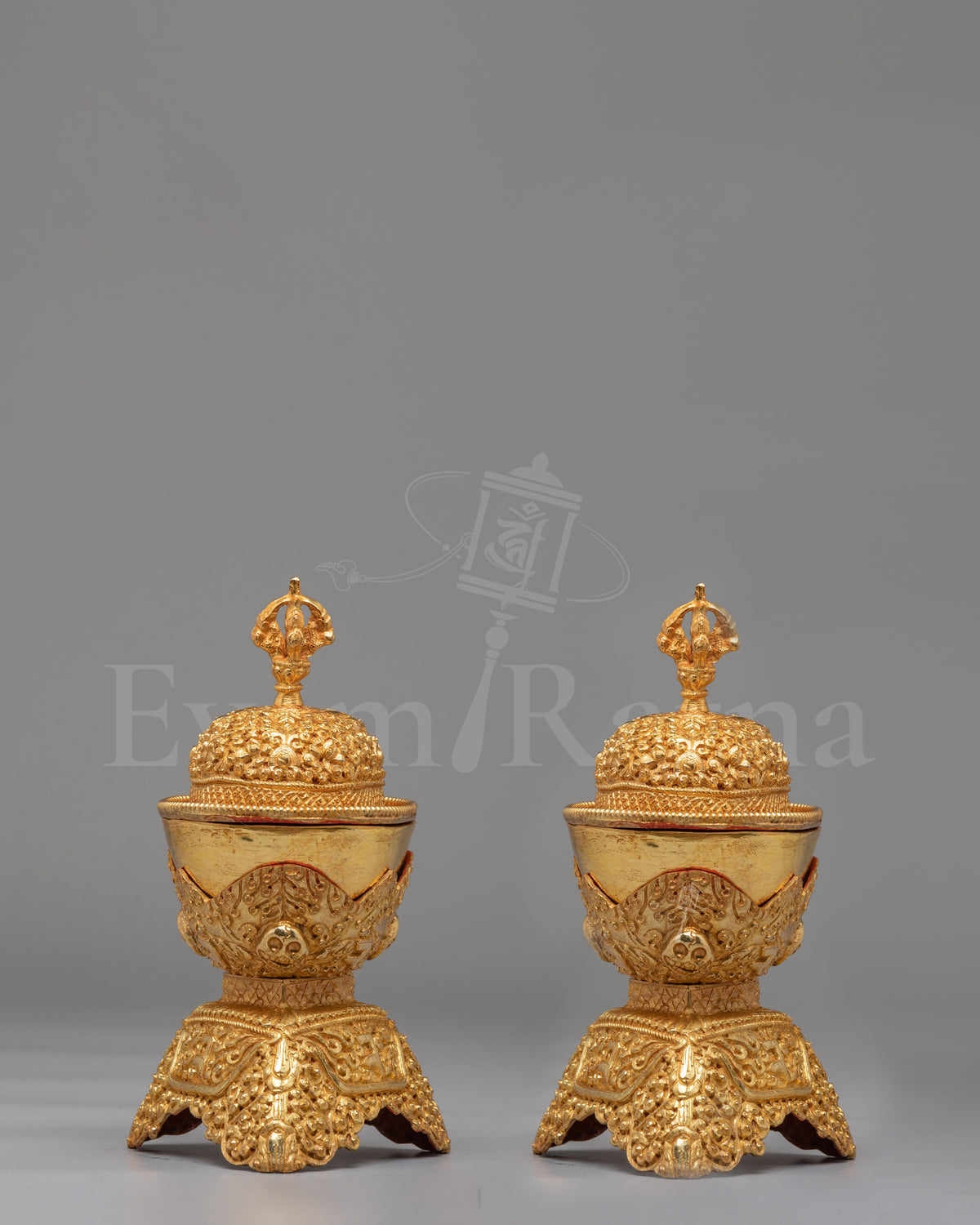 Himalayan Buddhist Kapala Set  