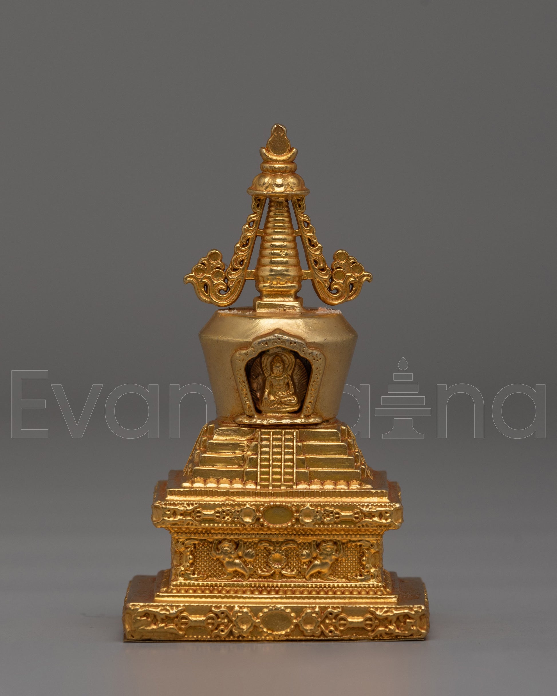 Handcrafted Descent from Heaven Stupa