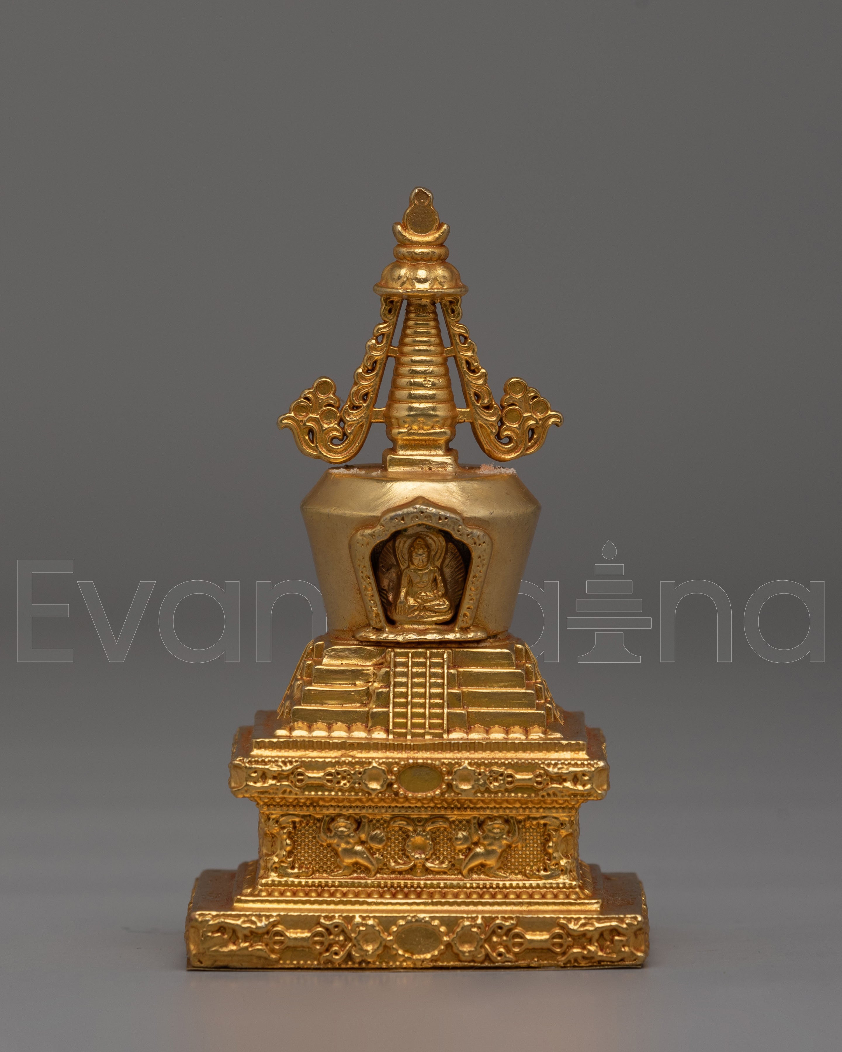 Handcrafted Descent from Heaven Stupa