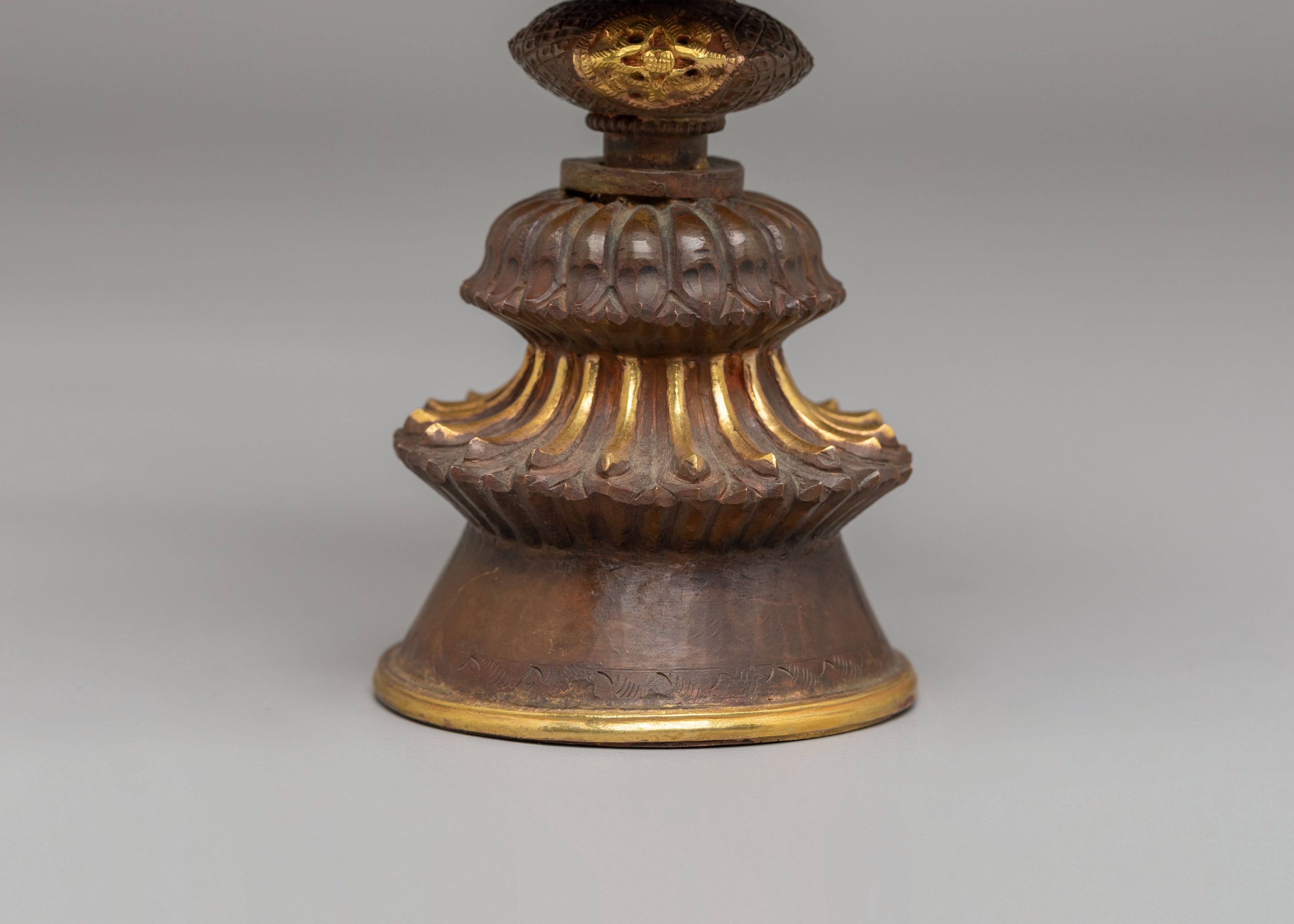 Himalayan Altar Butter Lamp | Sacred Copper Ritual Lamp