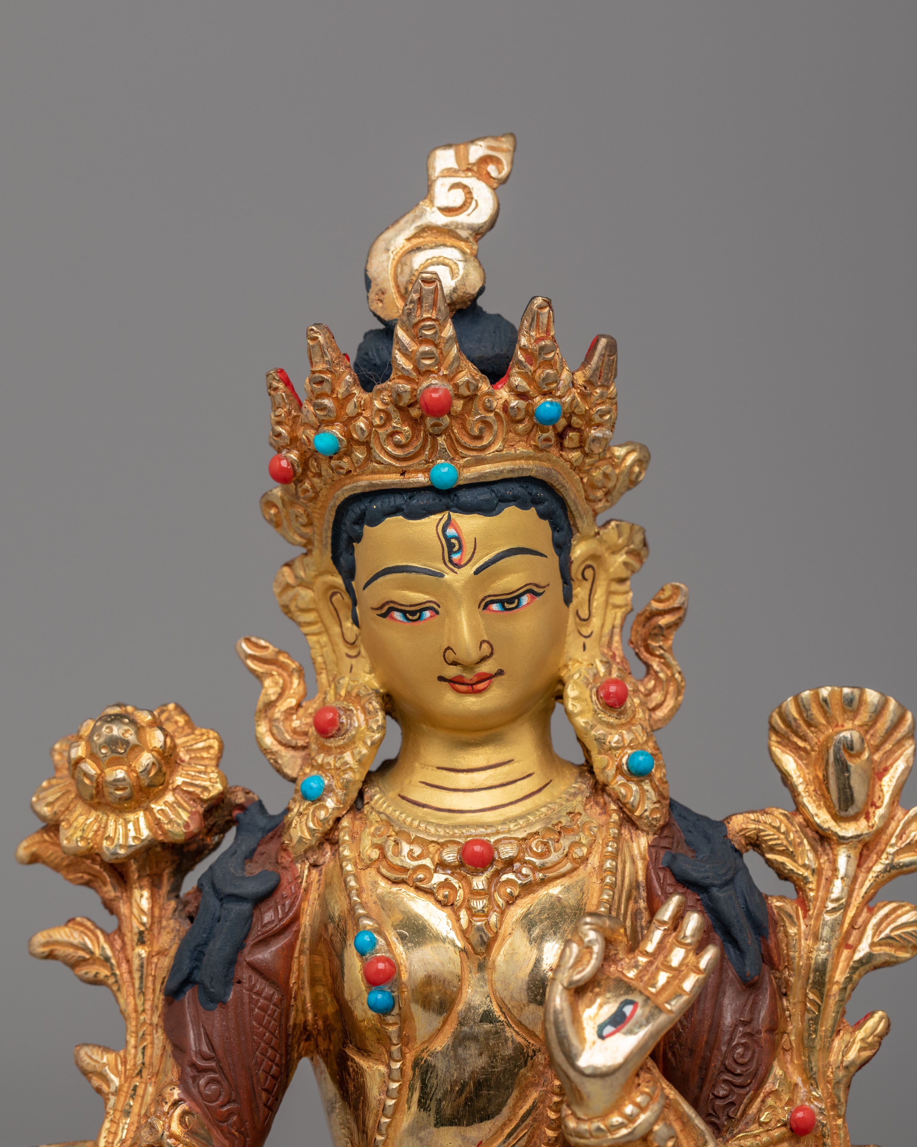 Handmade Sita Tara Statue | Tibetan White Tara Sculpture