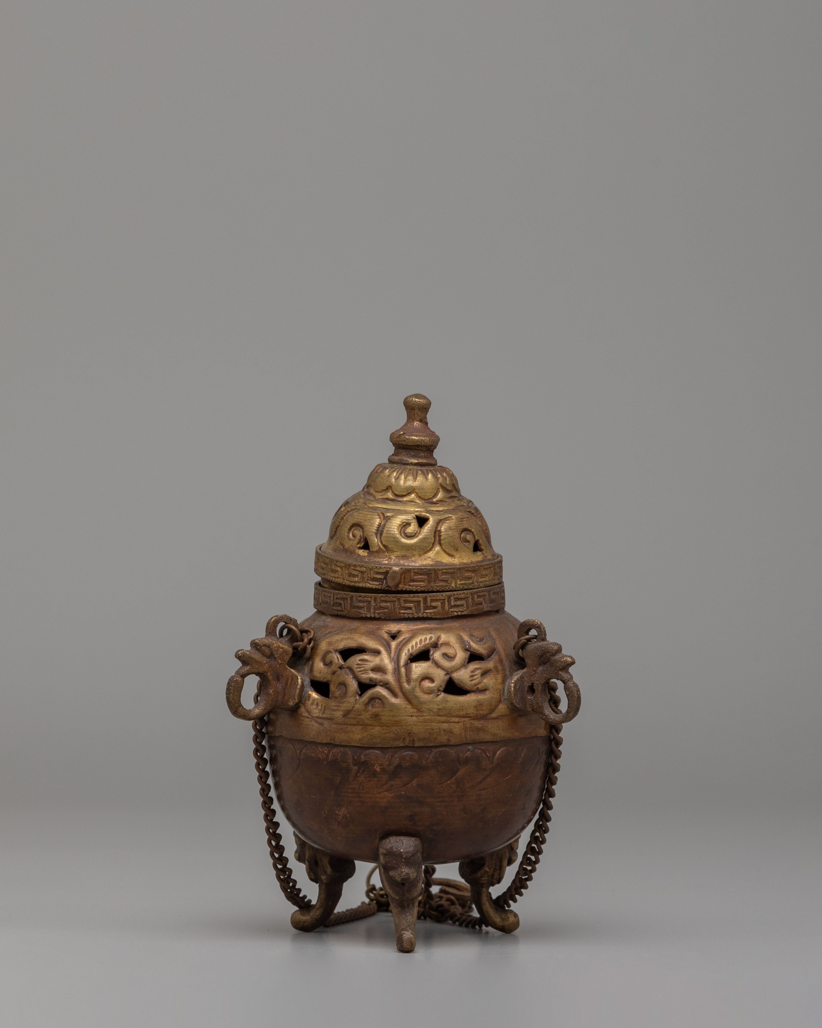 Ceremonial Incense Burner | Tibetan Ritual Offering Burner