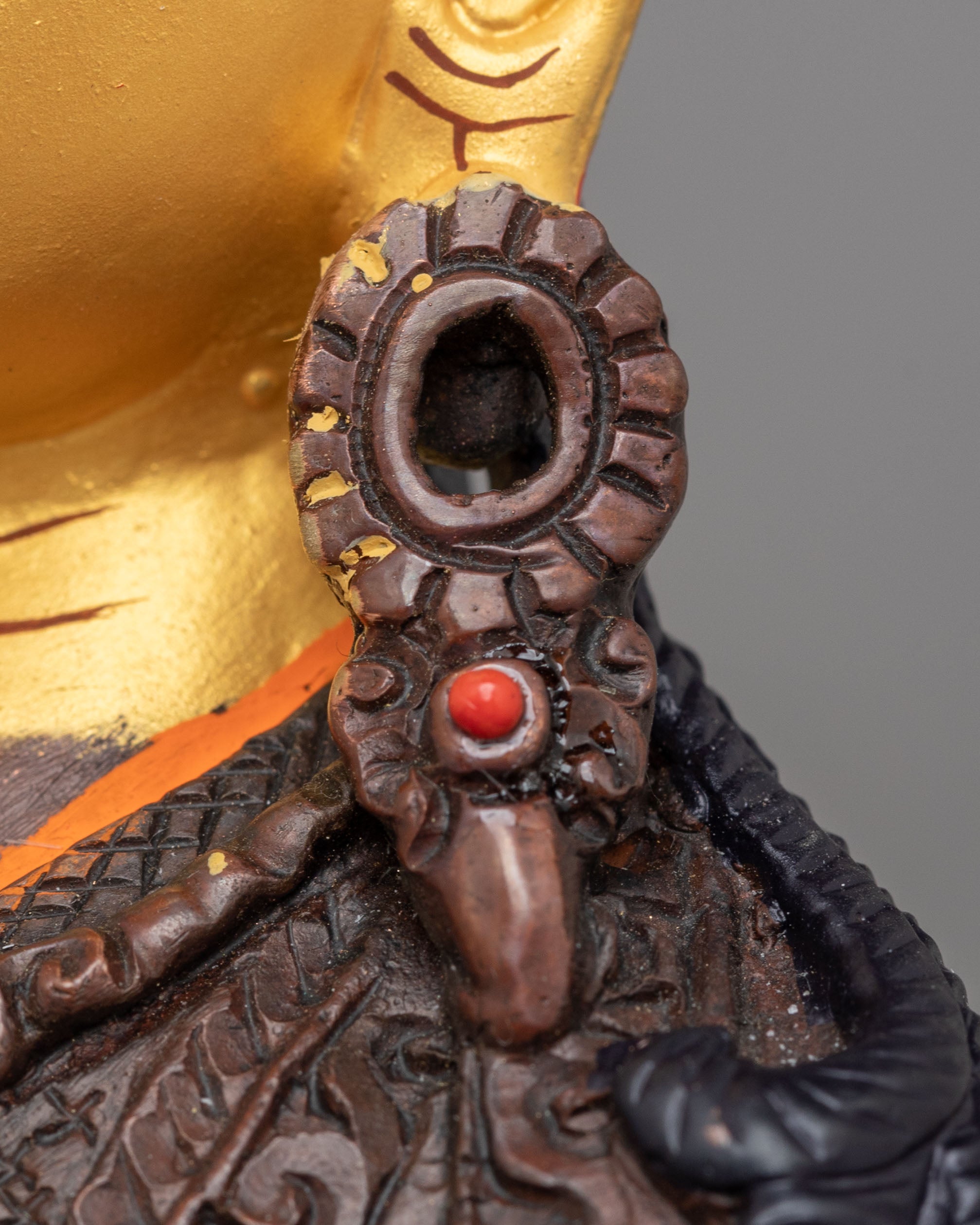 Sacred Padmasambhava Deity Sculpture | Sacred Tibetan Decor
