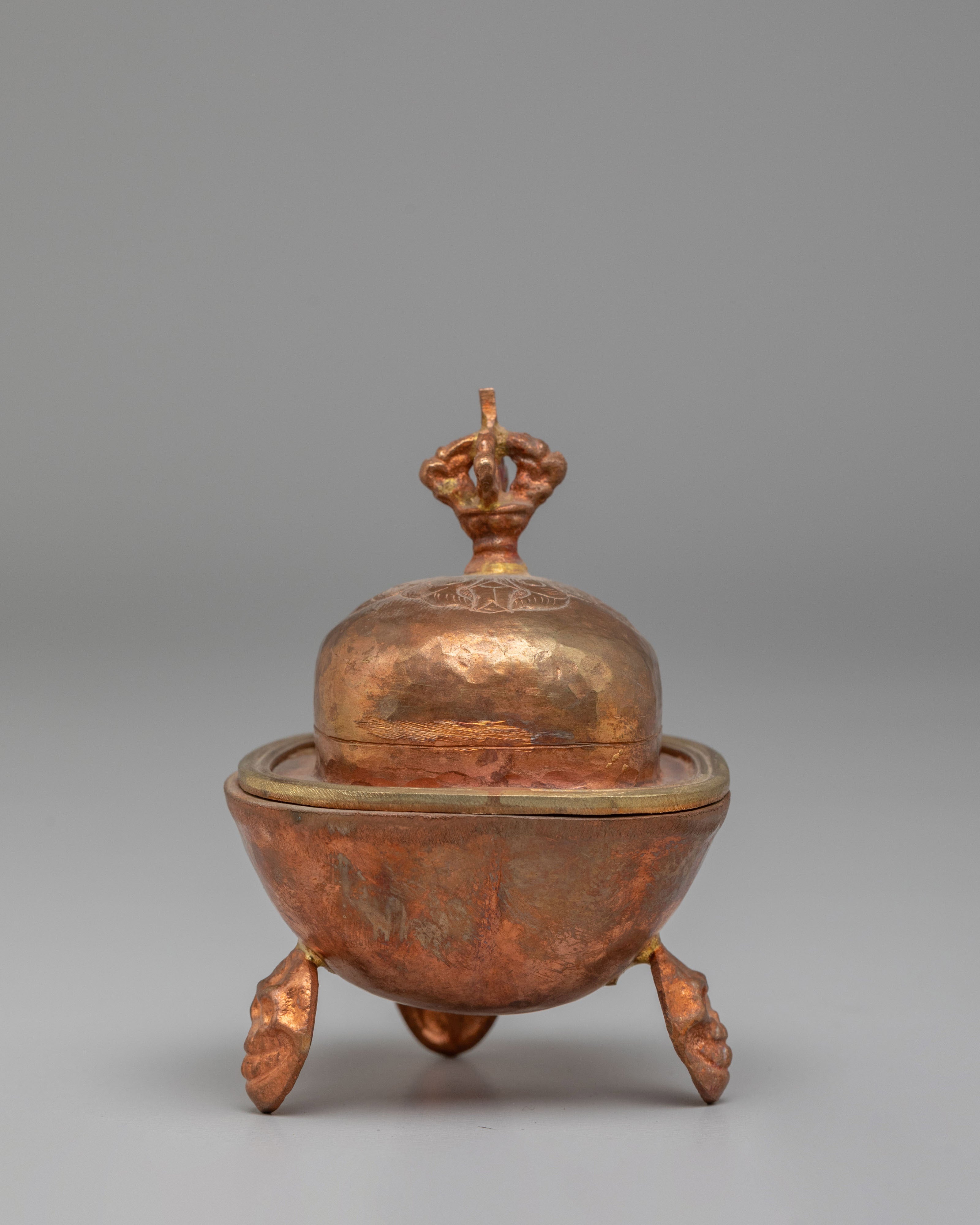 Spiritual Kapala Puja Vessel | Tibetan Buddhist Ritual Vessel