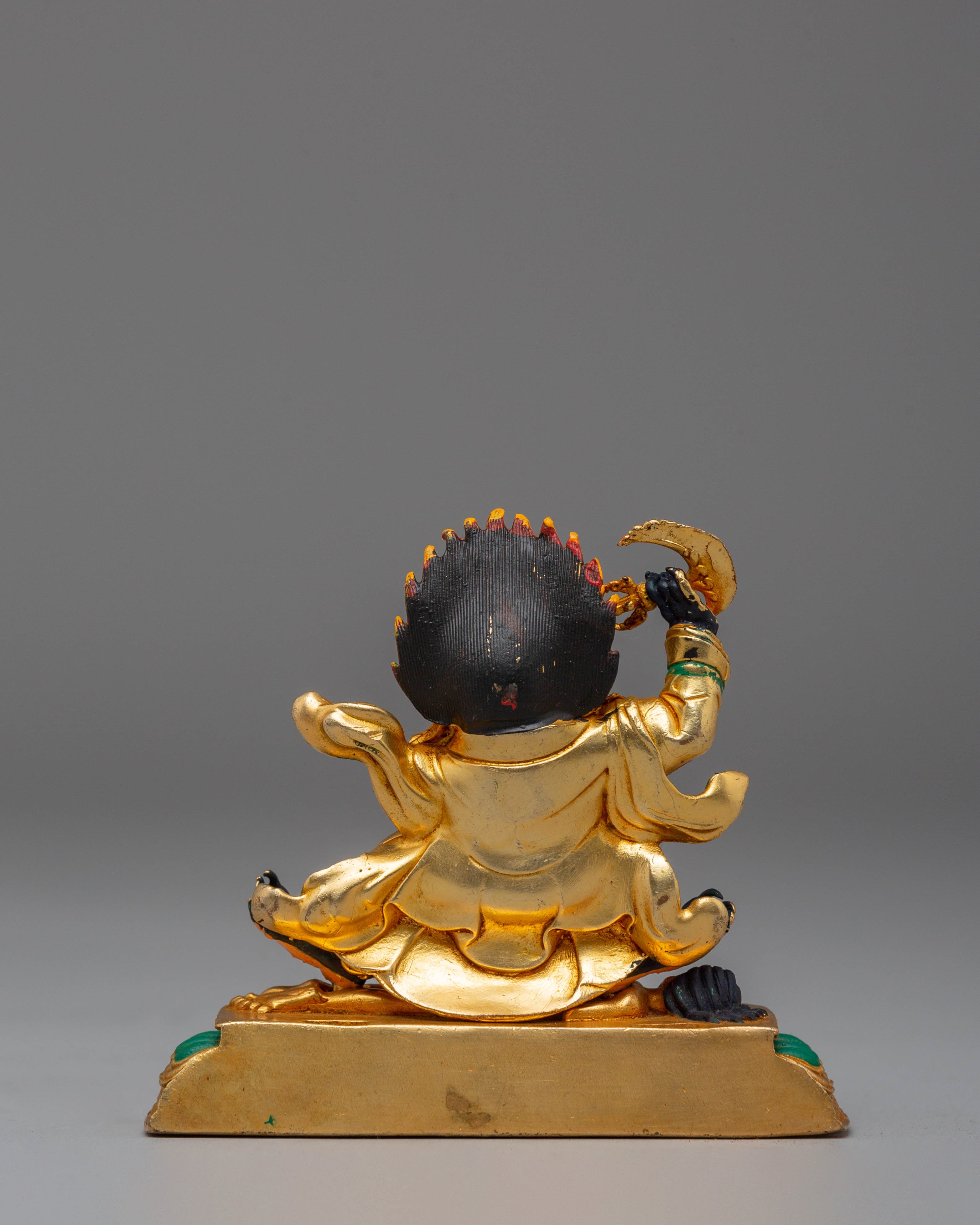 Handcrafted Mahakala Bernagchen Sculpture | Buddhist Shrine Decor