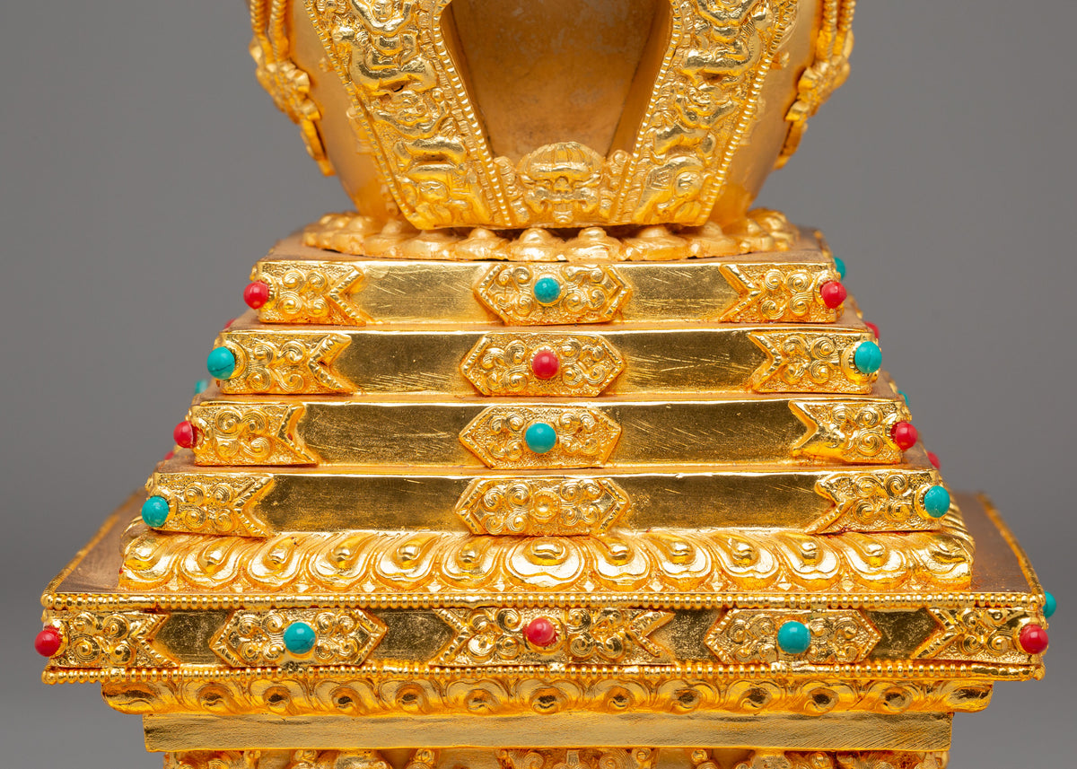 Buddhist Relic Enlightenment Stupa | Sacred Symbol of Awakening