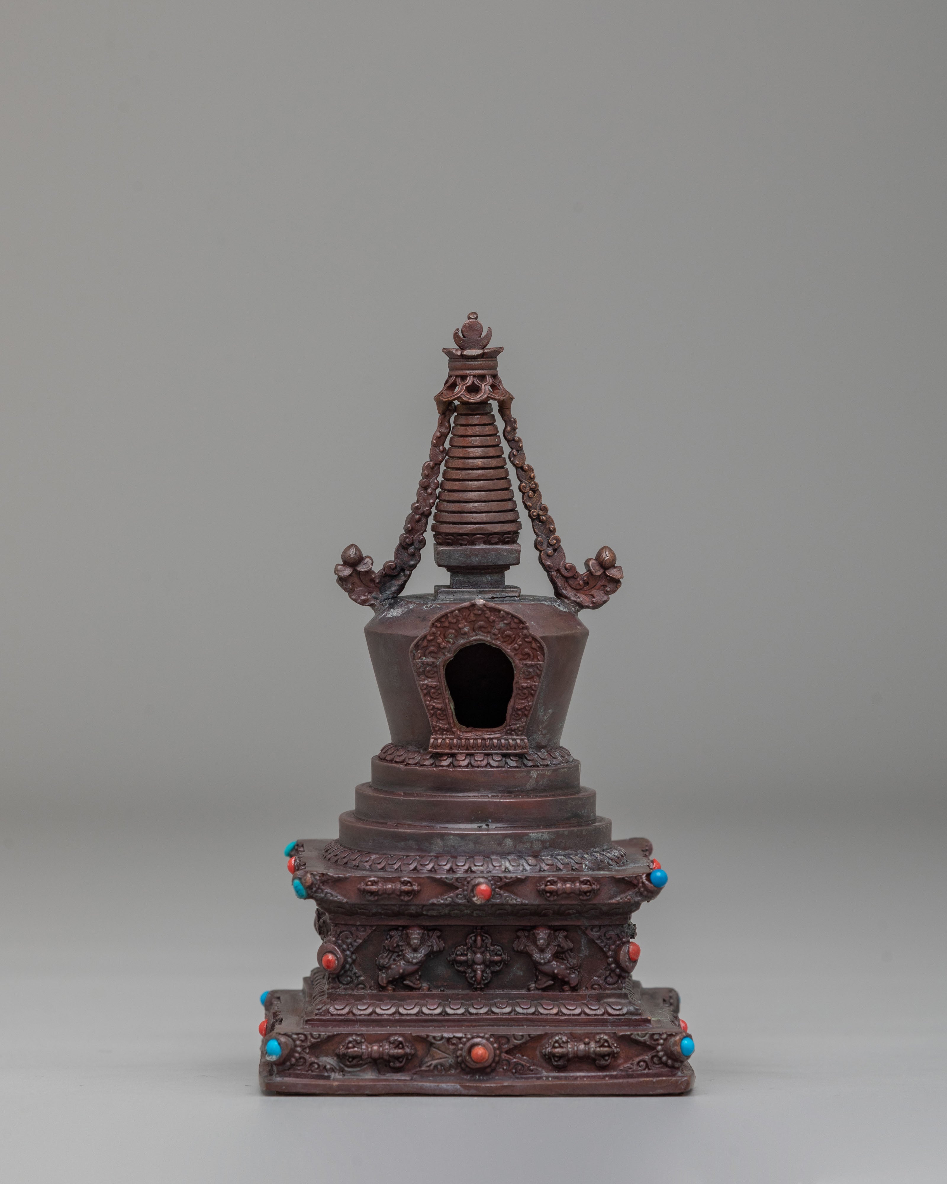 Machine Made Stupa Set | Perfect for Altars Meditation Spaces & Decor