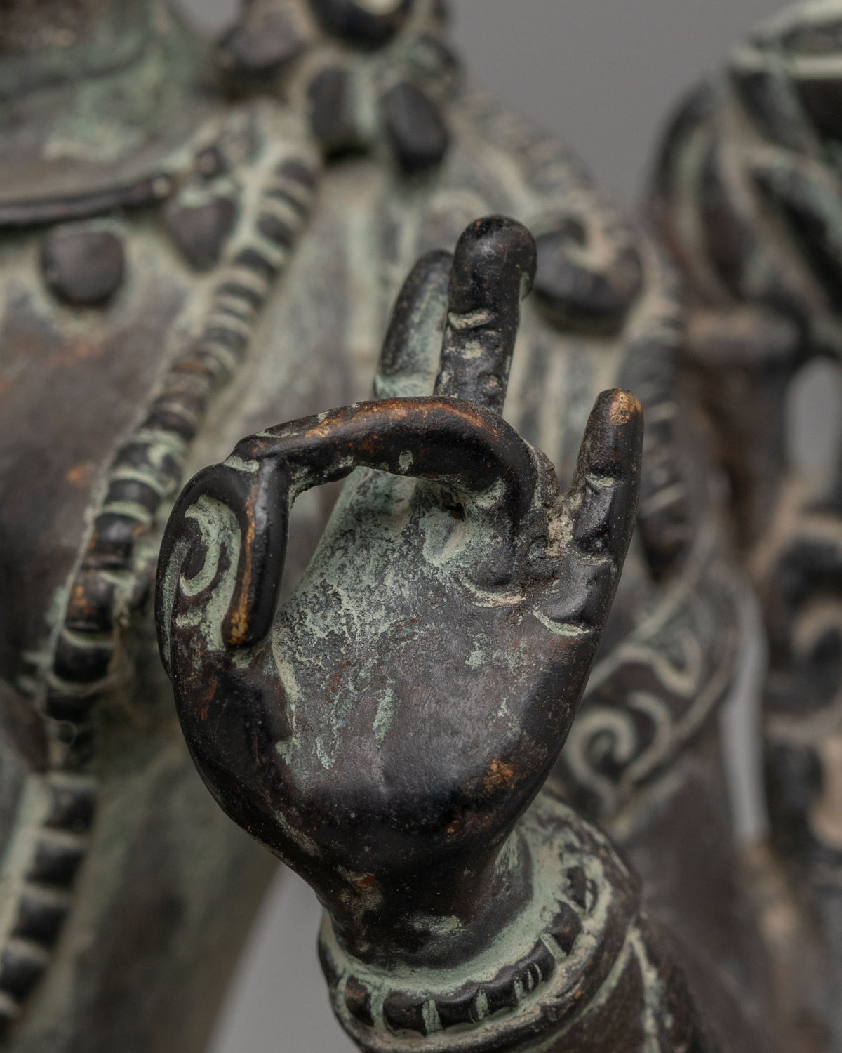Traditional Green Tara Sculpture | Handcrafted Tibetan Goddess Figurine