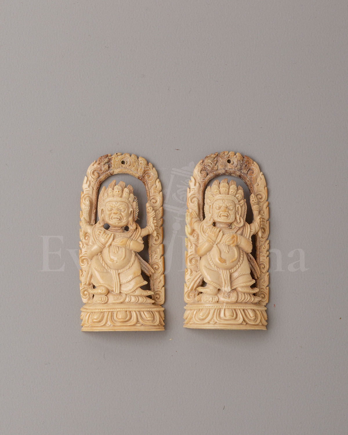 Handcrafted Mahakala Locket Set | Sacred Tibetan Amulet Jewelry
