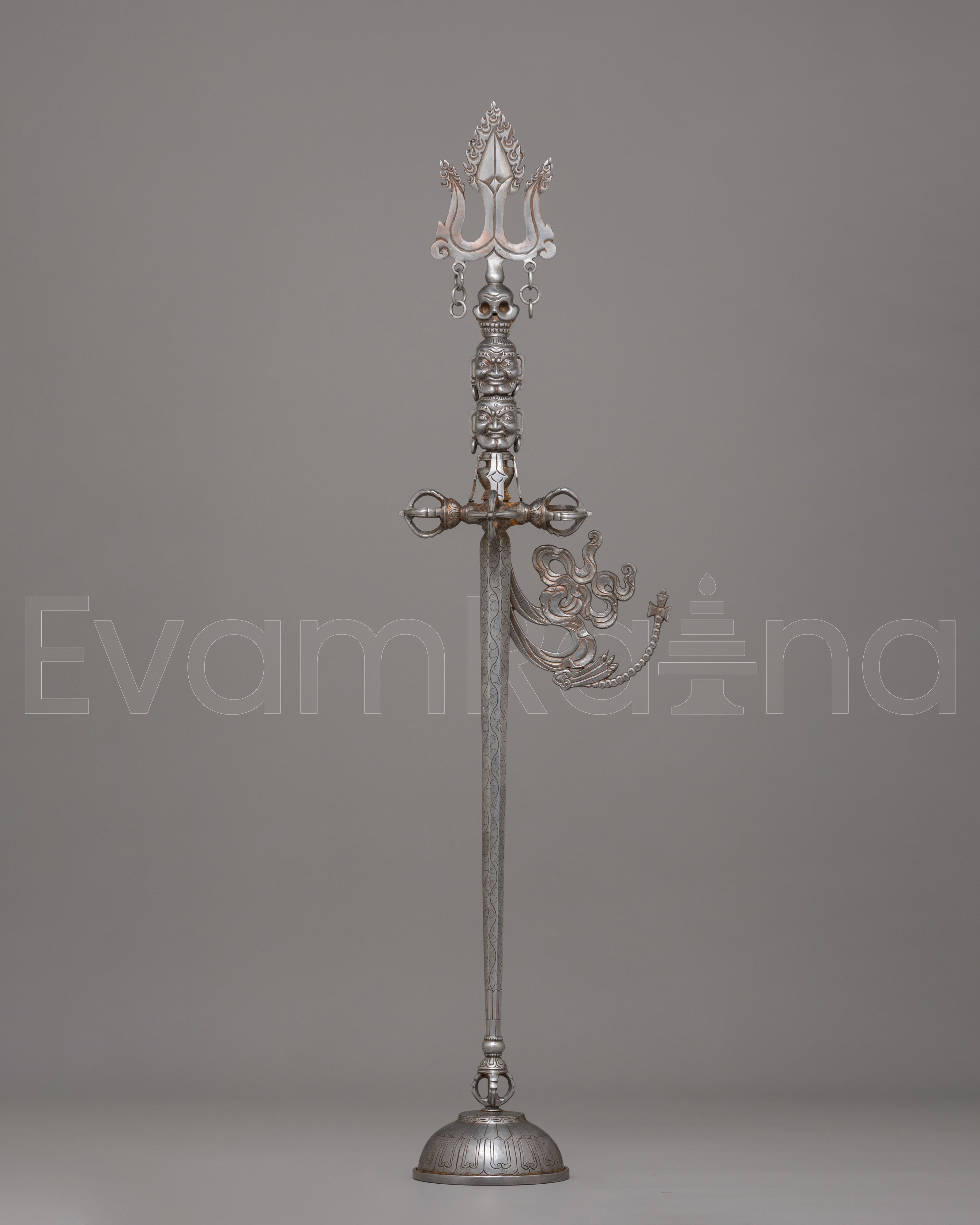 Spiritual Khatvanga Ceremonial Staff 