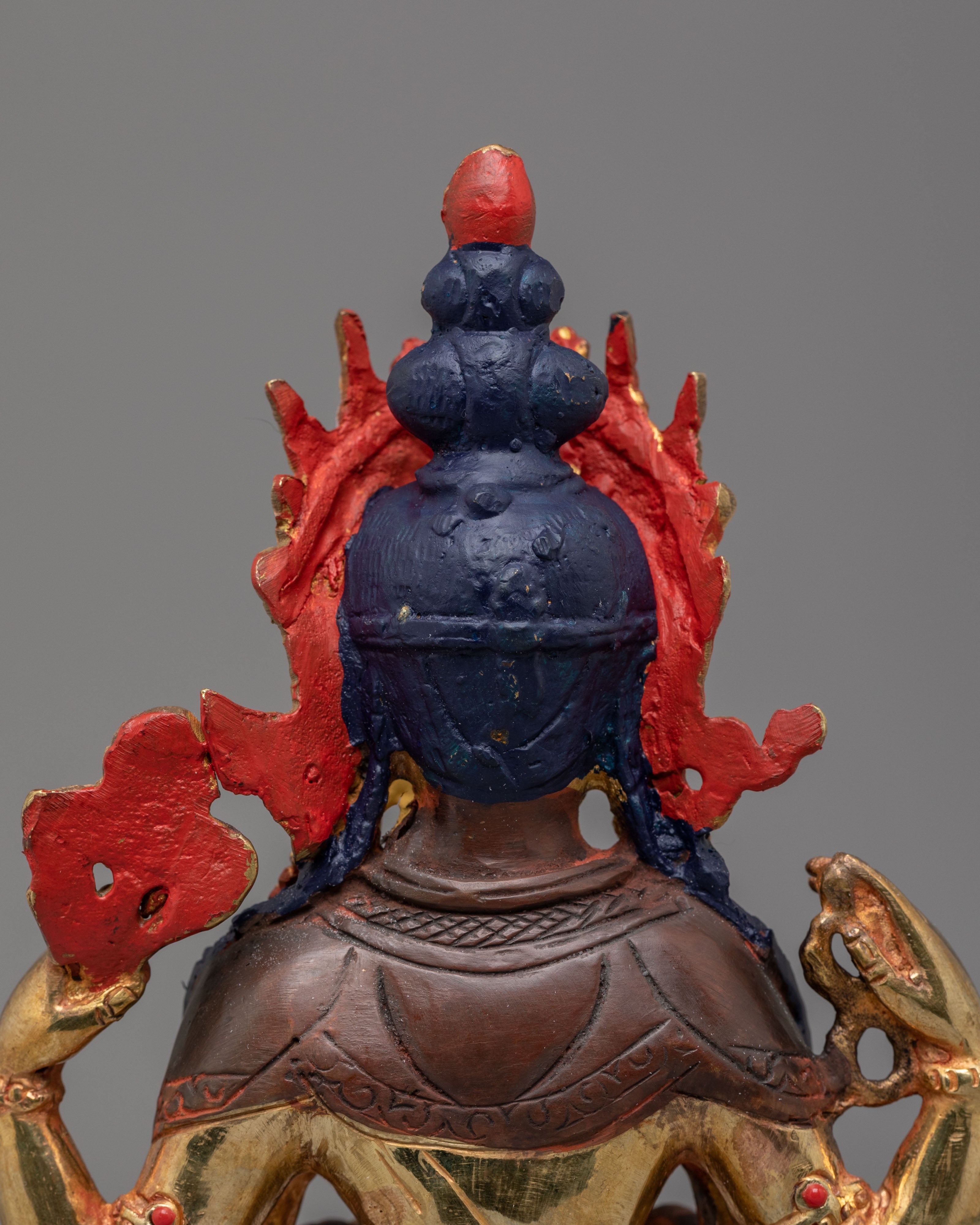 Sacred Tibetan Chenrezig Sculpture | Spiritual Home Decor