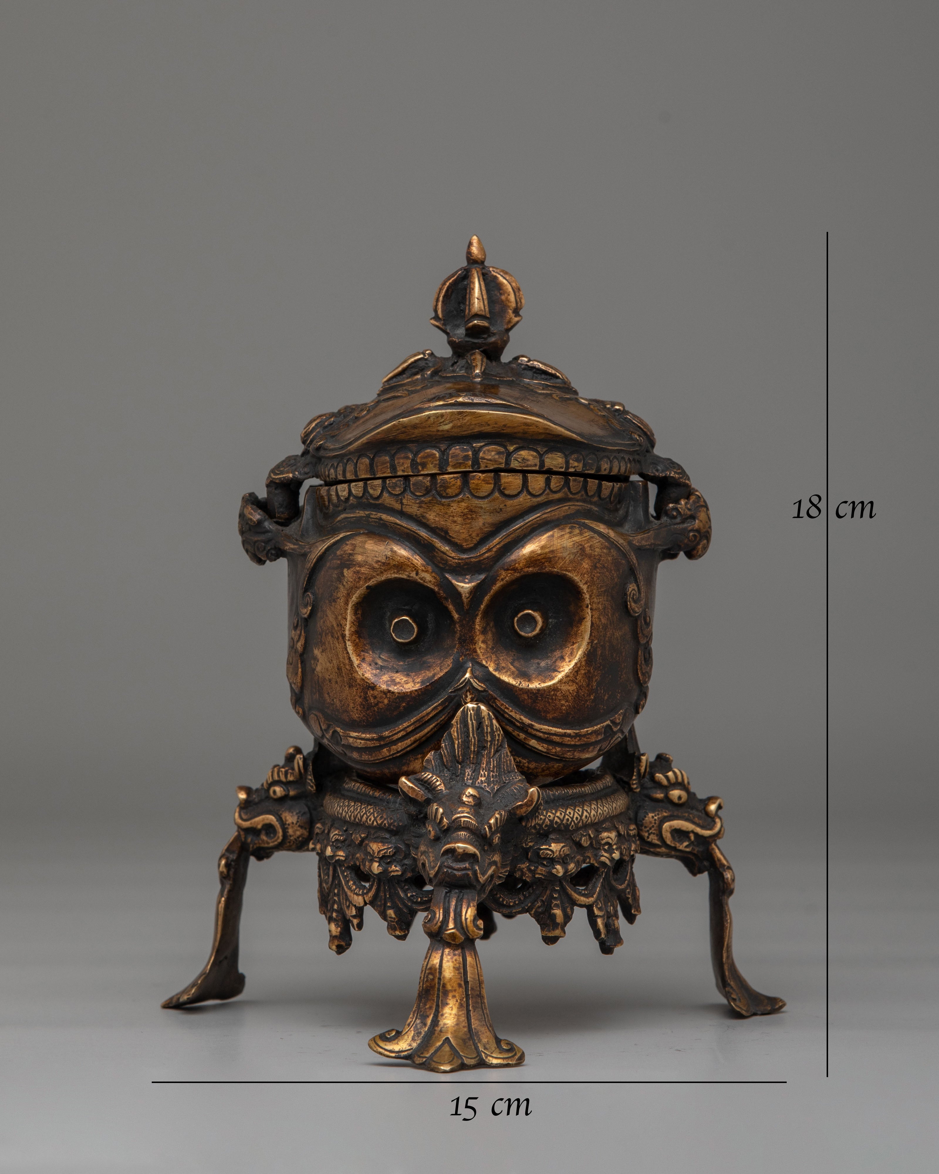 Handcrafted Kapala for Ritual | Tibetan Skull Cup
