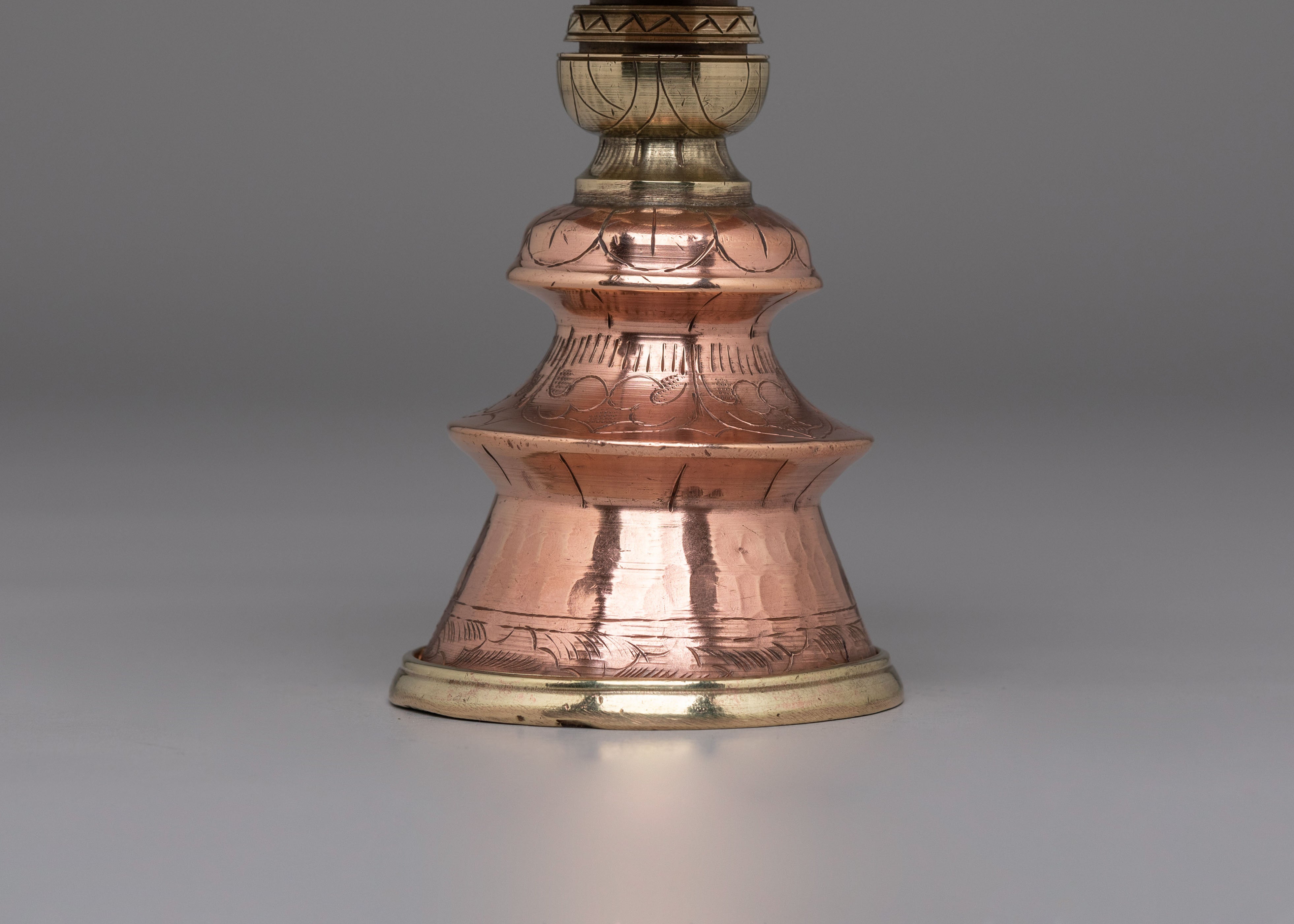 Brass Butter Lamp Set for Rituals | Himalayan Altar Puja Decor