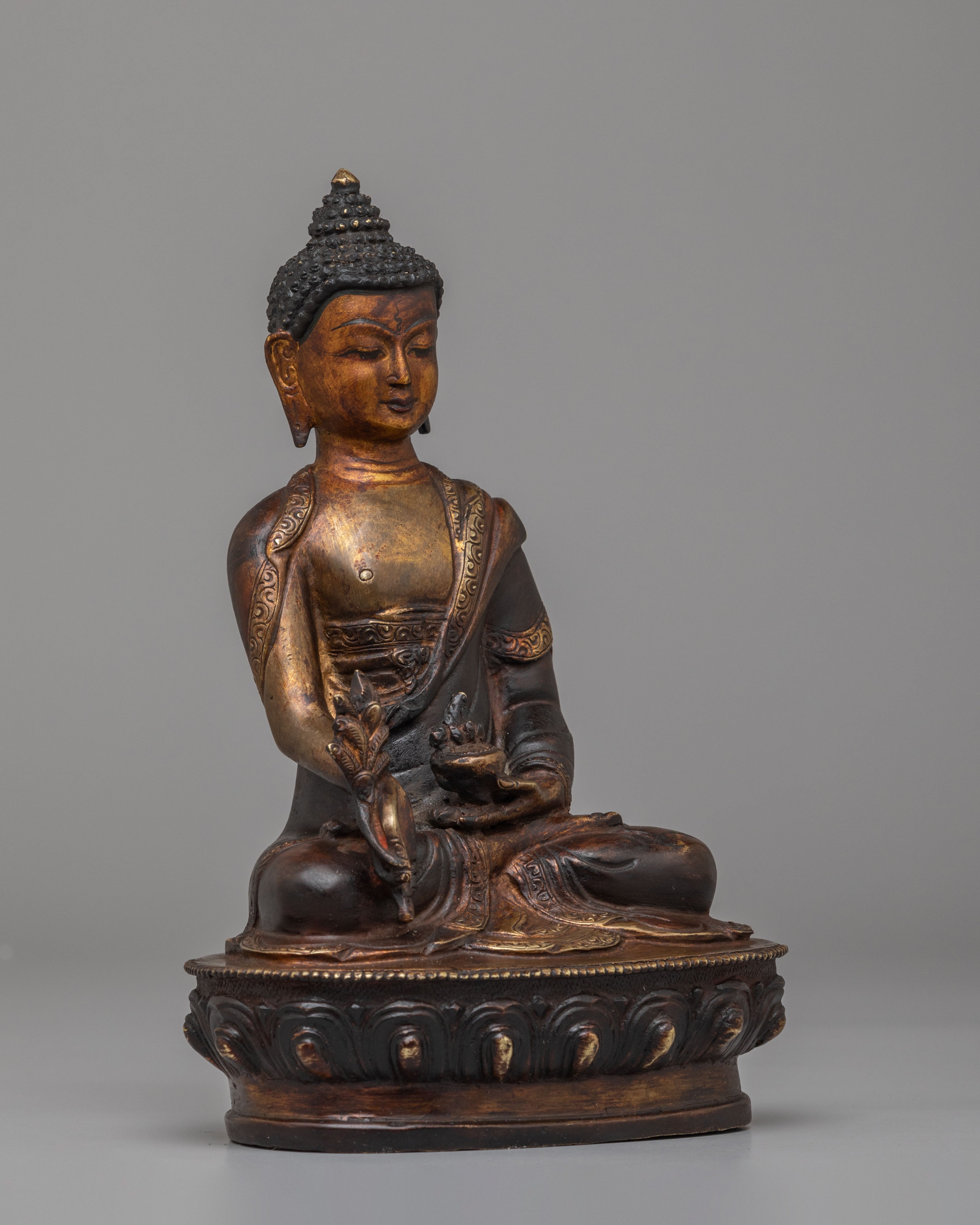 Medicine Buddha Statue for Altar | Spiritual Healing Decor