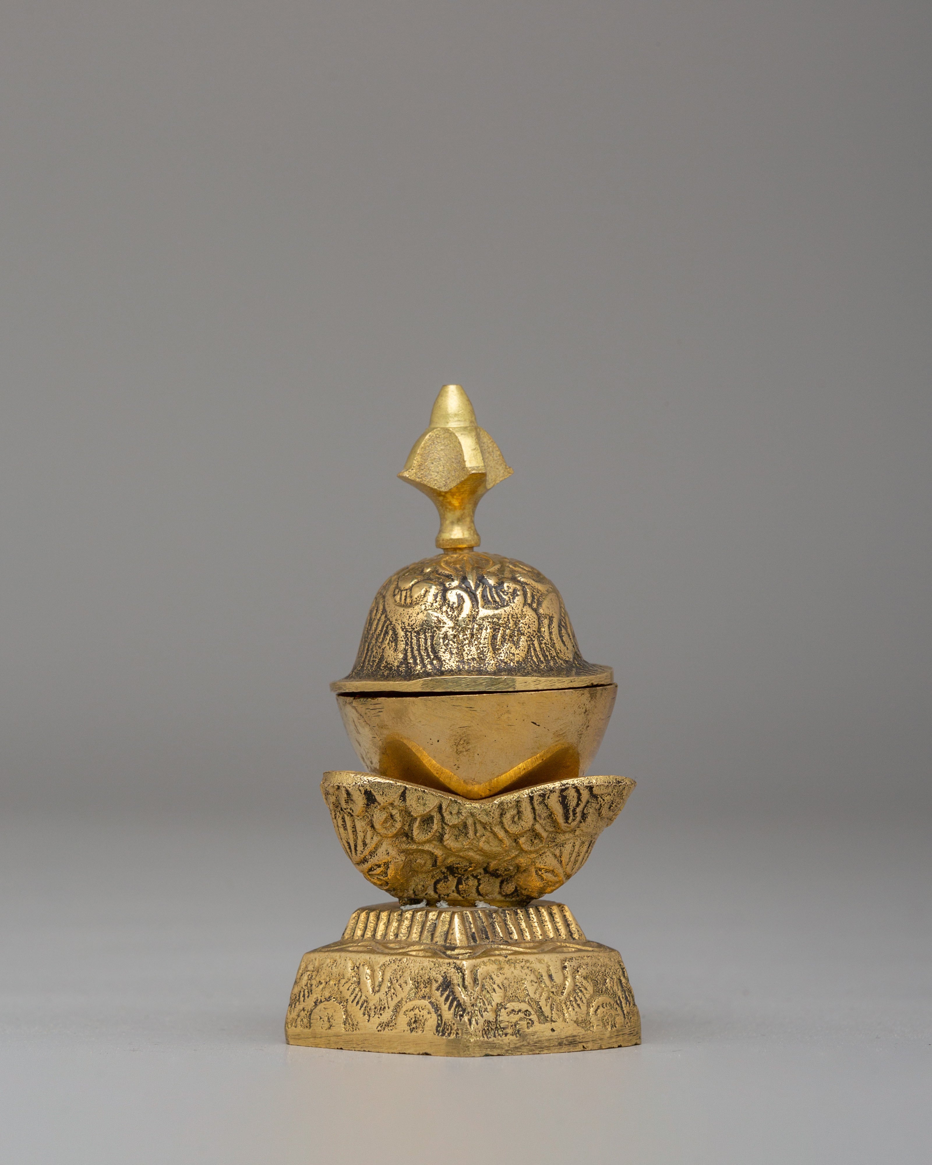 Handmade Buddhist Ceremonial Kapala | Ritual Vessel for Tantric Practices