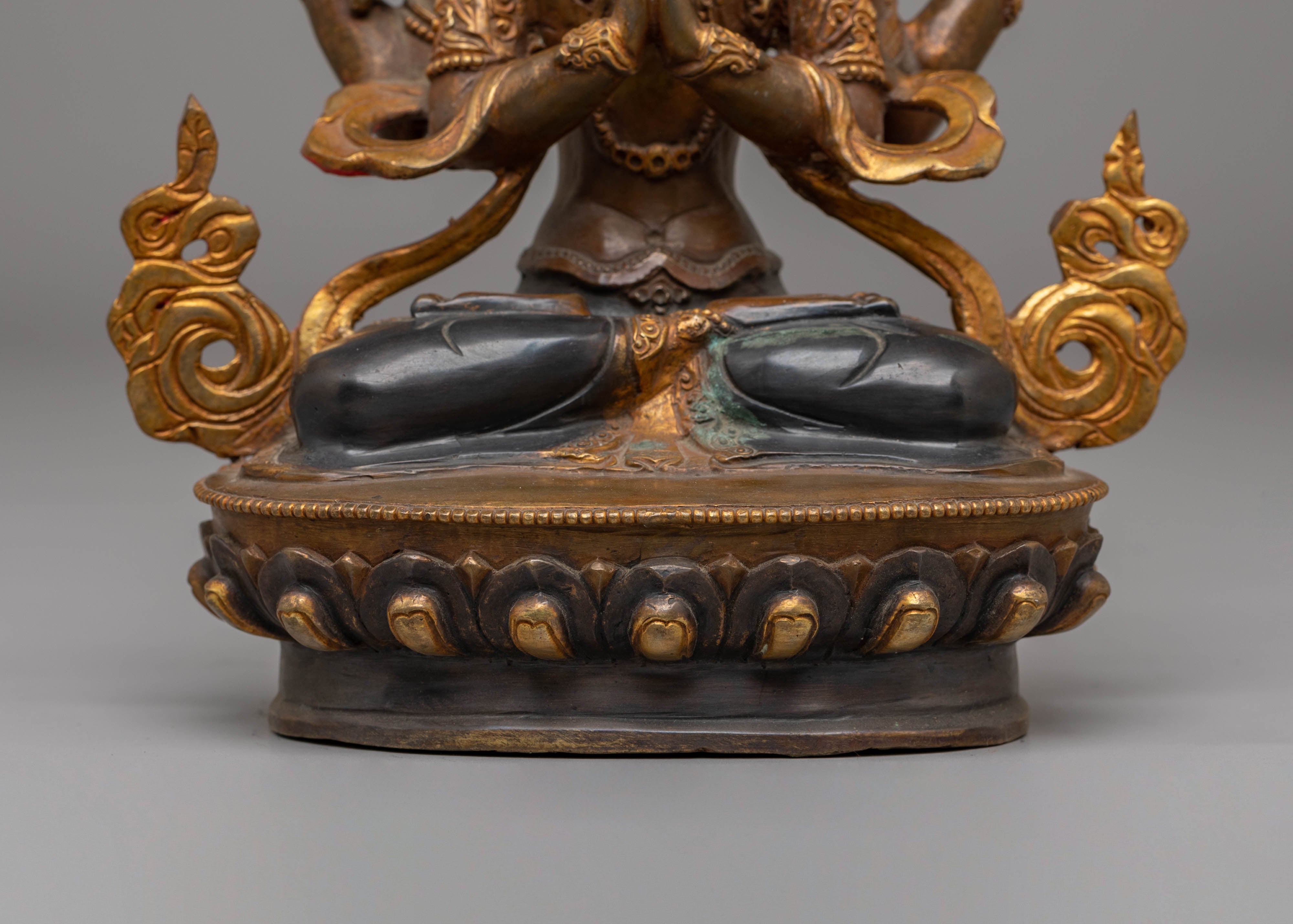 Tibetan Compassion Deity Chenrezig Statue | Bodhisattva of Infinite Wisdom