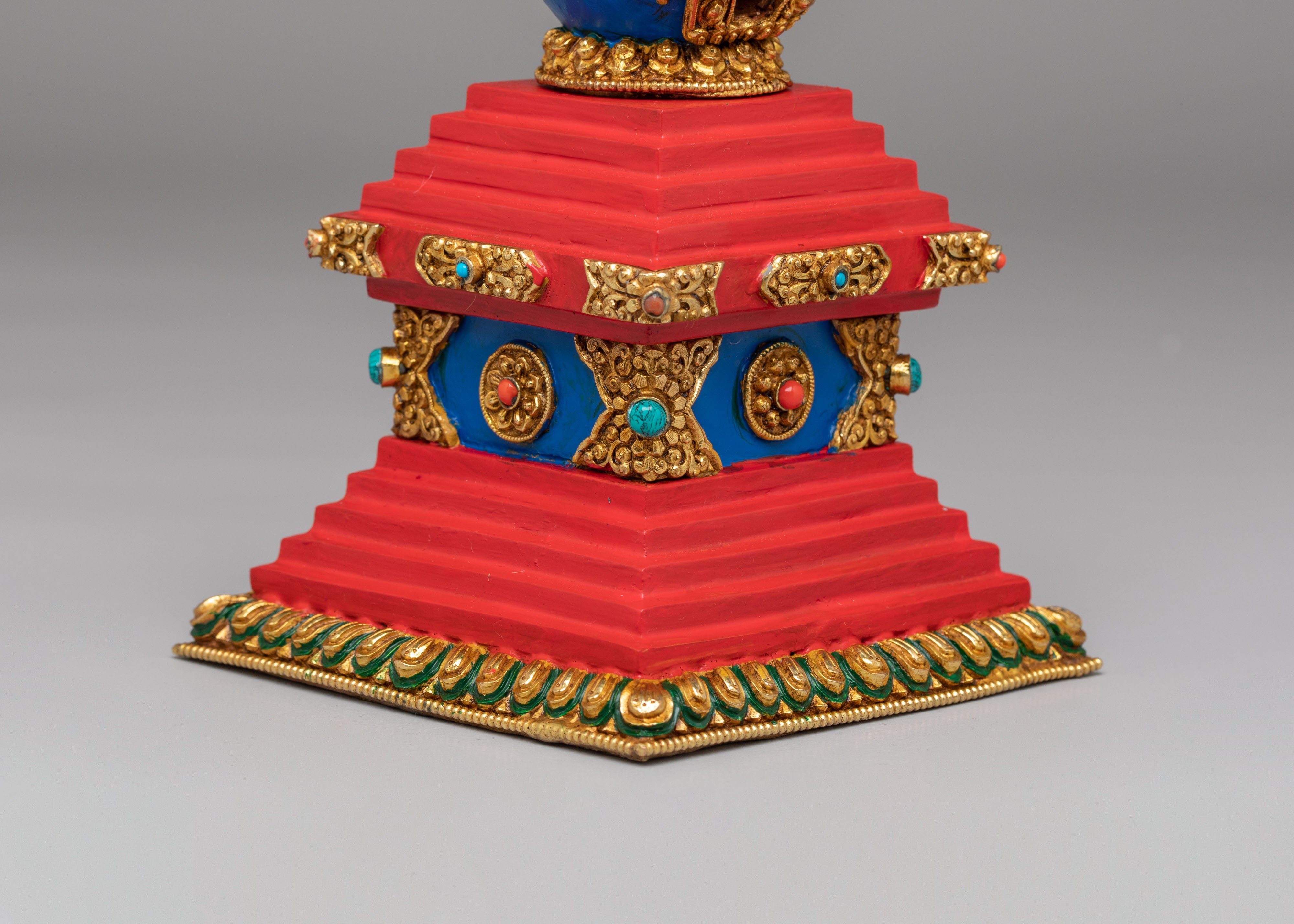 Handcrafted Himalayan Enlightenment Stupa | Sacred Symbol of Wisdom and Awakening