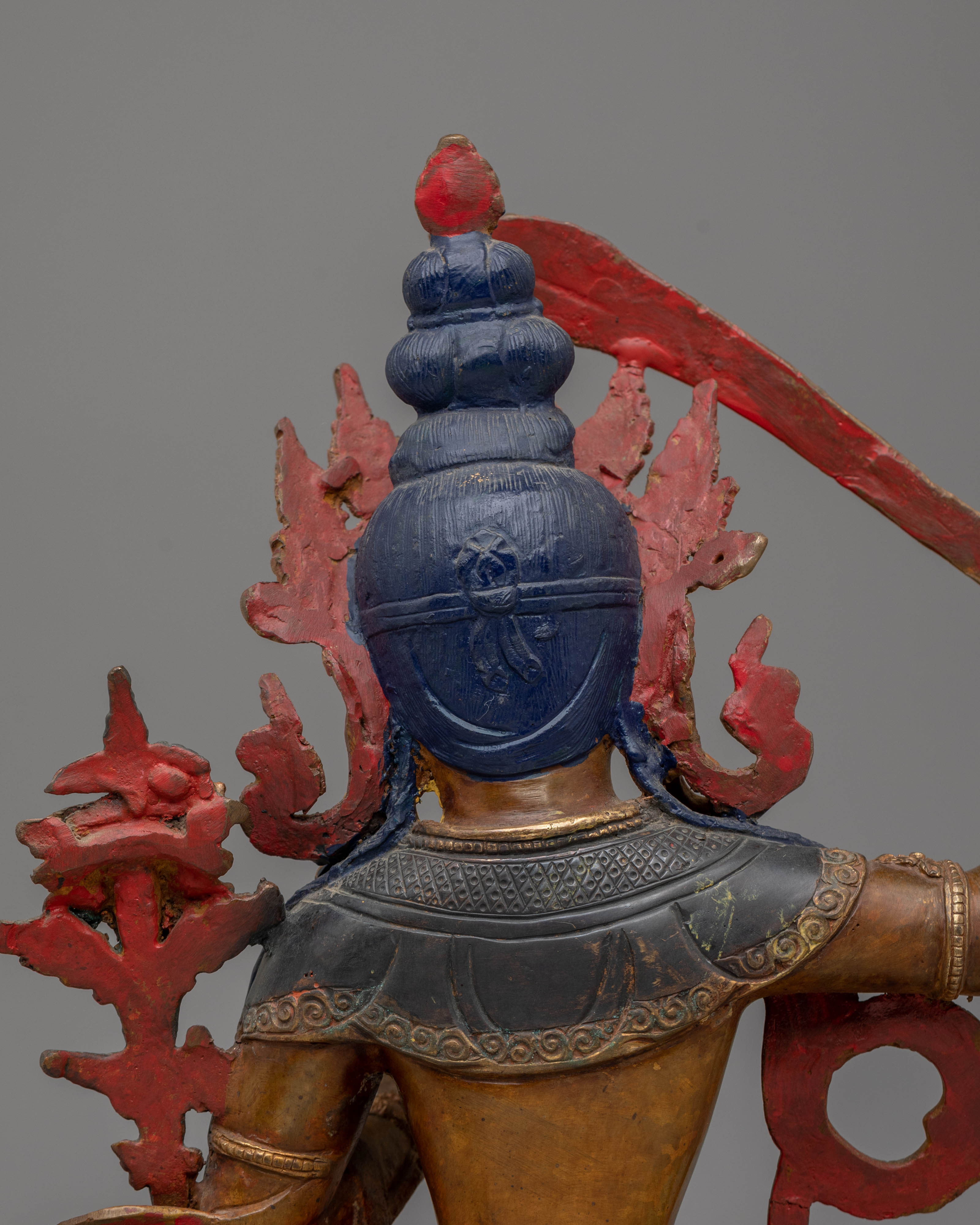 Handcrafted Manjushri Statue of Power and Wisdom | Spiritual Home Decor