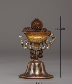 Oxidized Copper Raja Rani Set | Elegant Copper and Gold-Plated Figurines