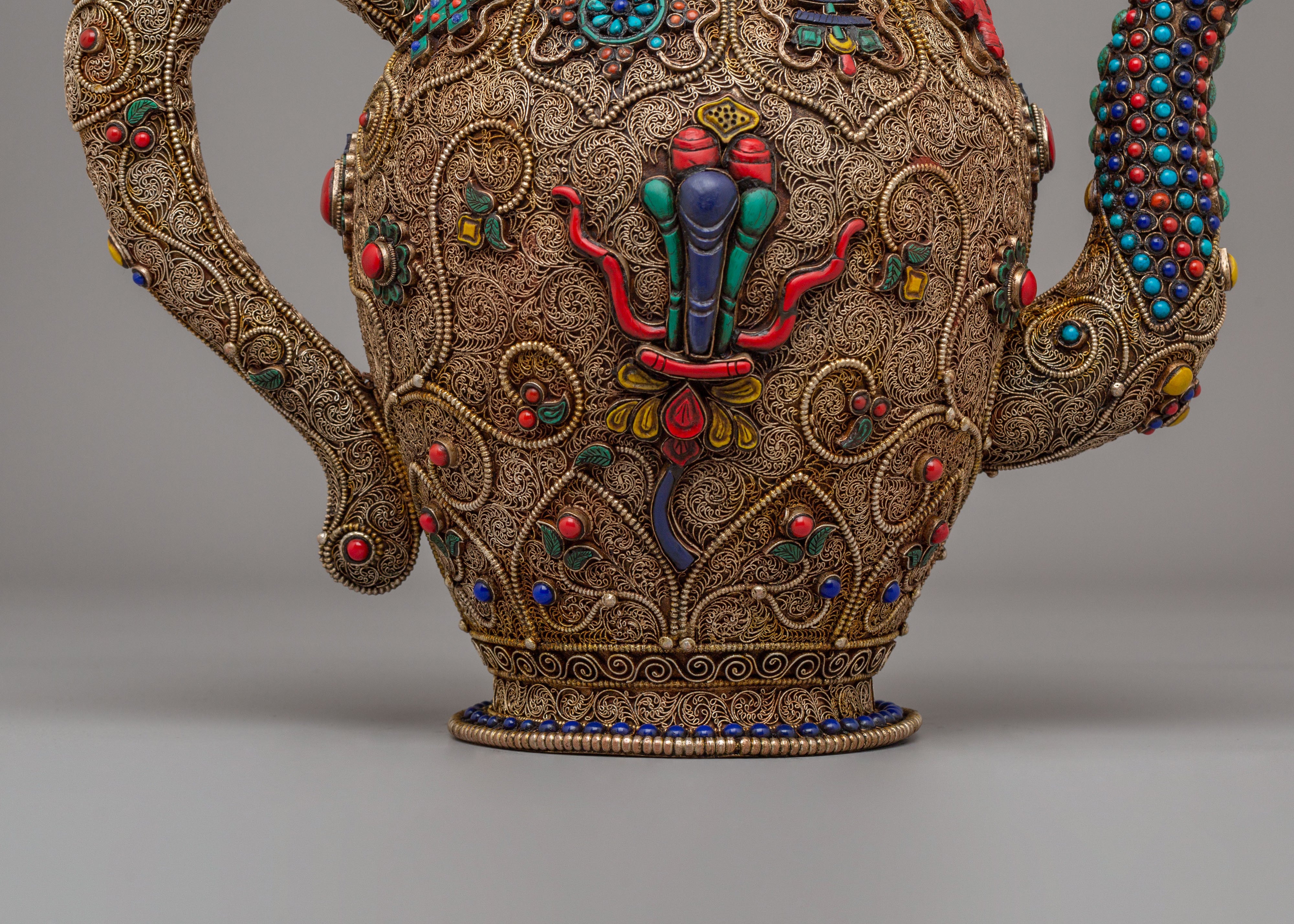 Handcrafted Himalayan Tea Pot | Religious and Spiritual Decor