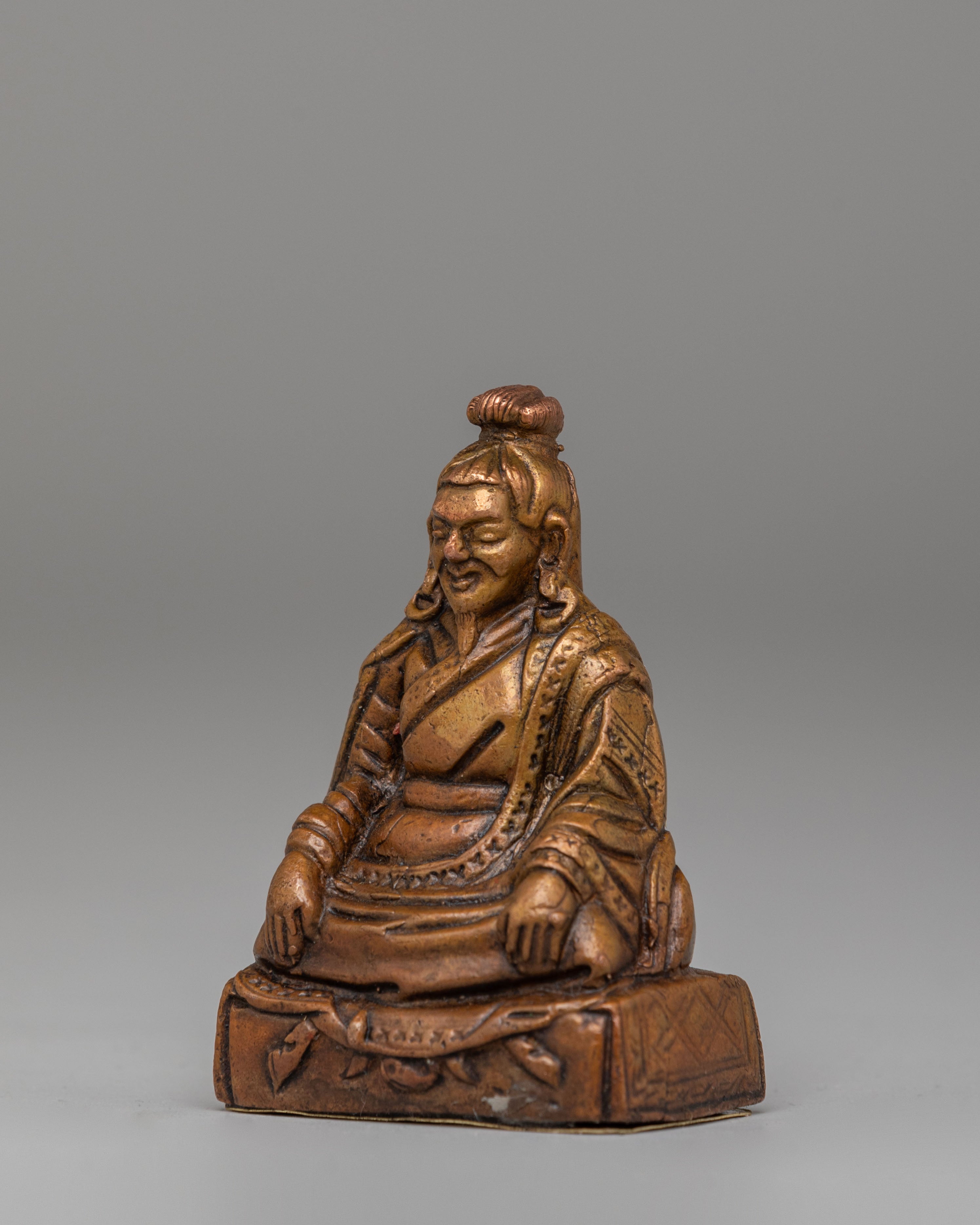 Handcrafted Marpha Yogi Statue | Oxidized Copper Tibetan Art