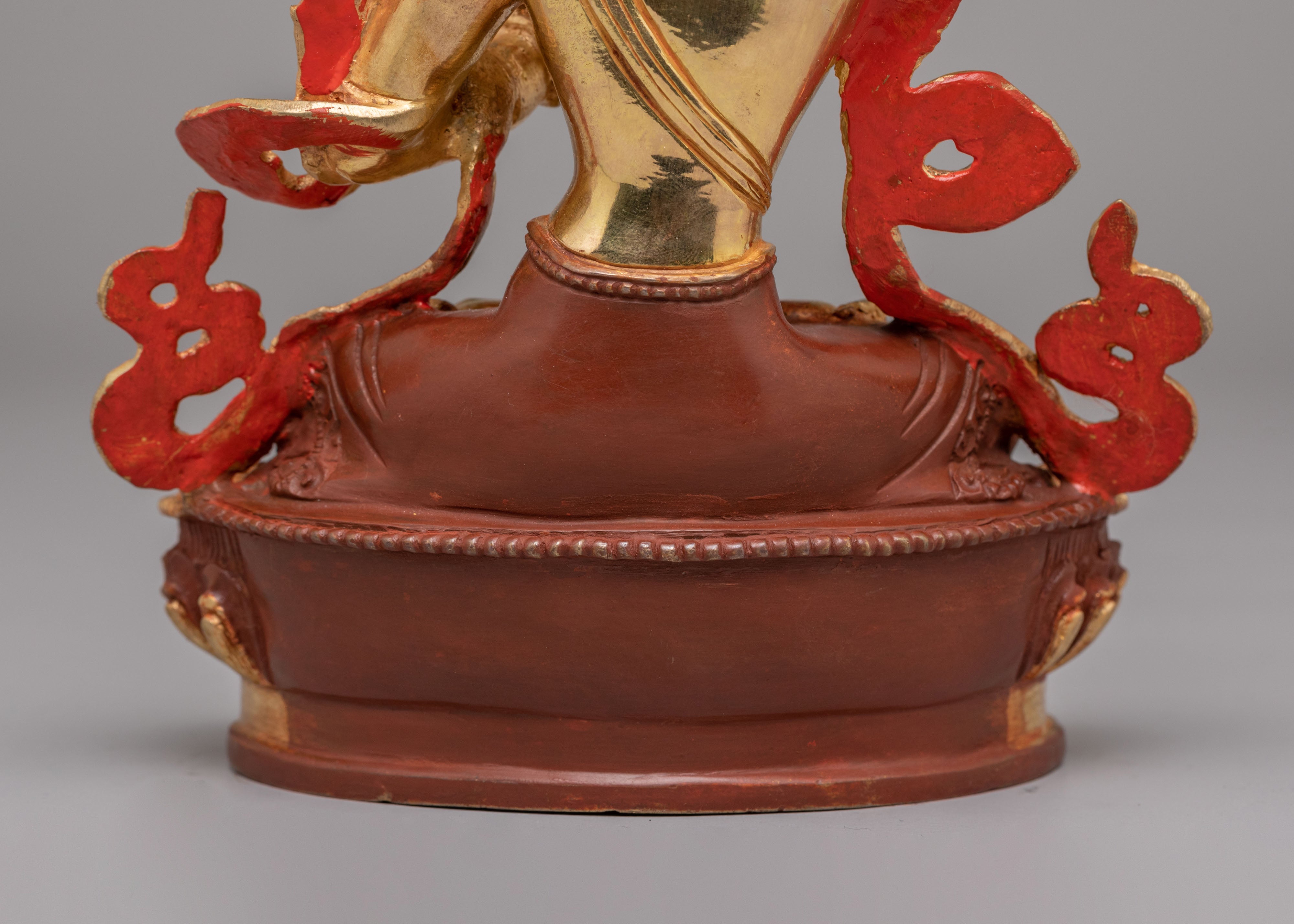 Buddhist Manjushri Statue for Knowledge | Handcrafted Tibetan Deity Figurine