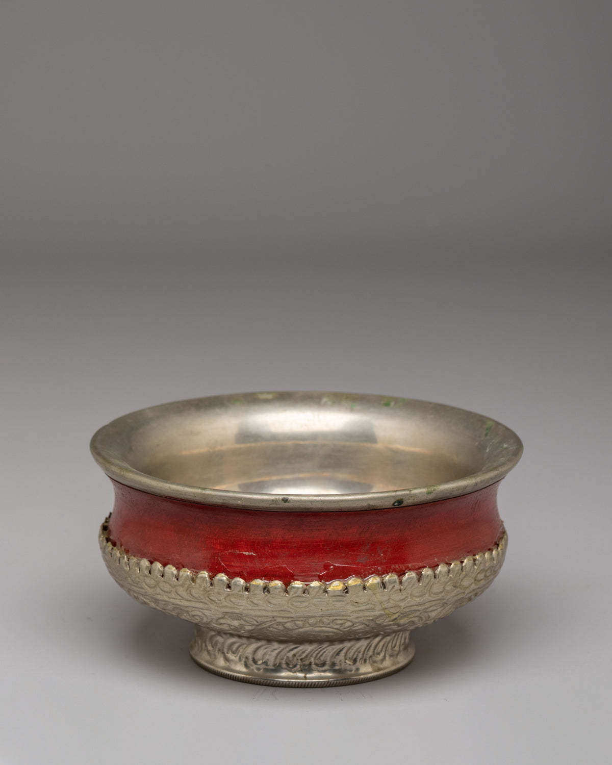 Handmade Tibetan Ritual Bowl | Offering Bowl for Puja & Meditation