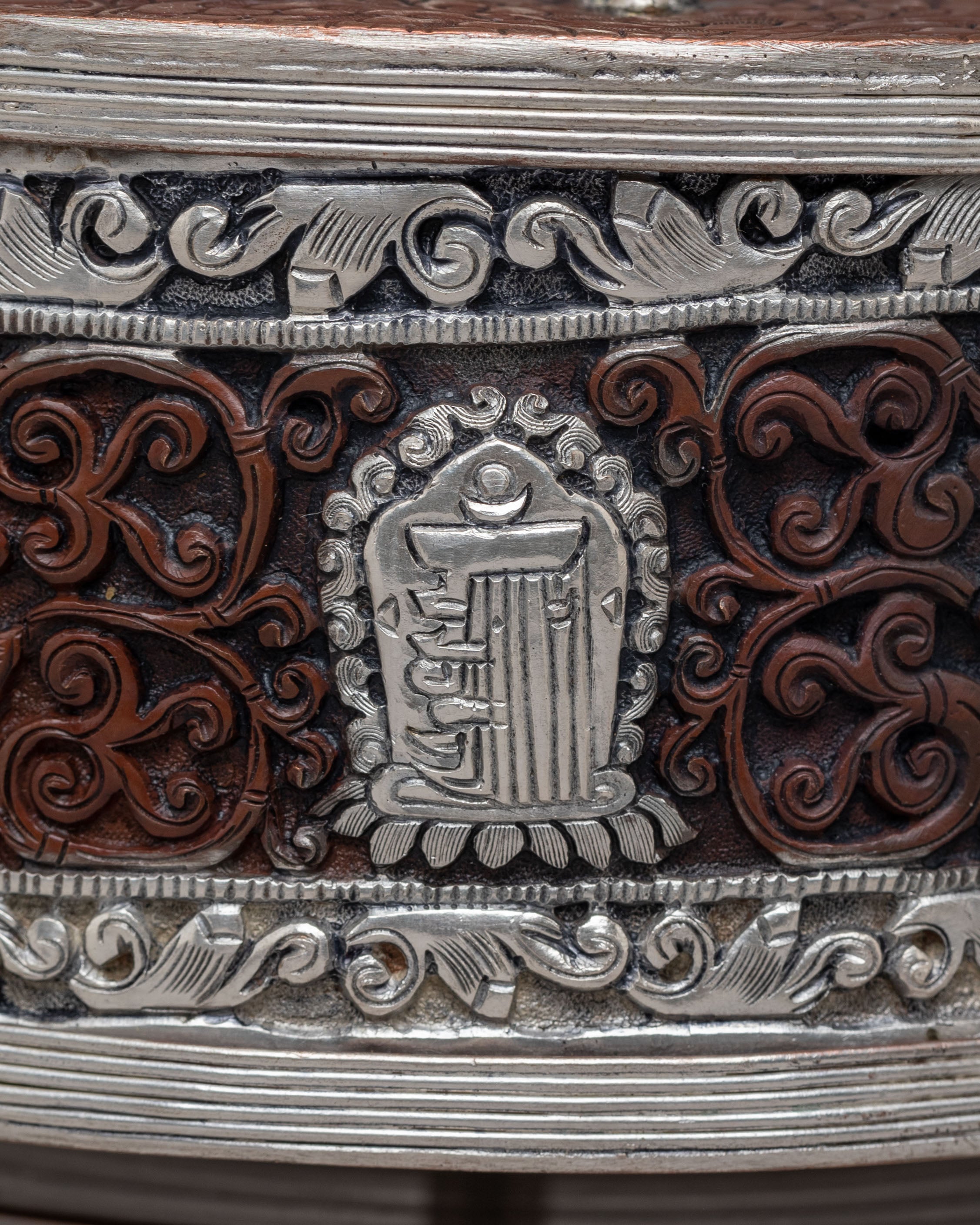 Decorative Prayer Wheel for Altar | Spiritual Meditation Tool