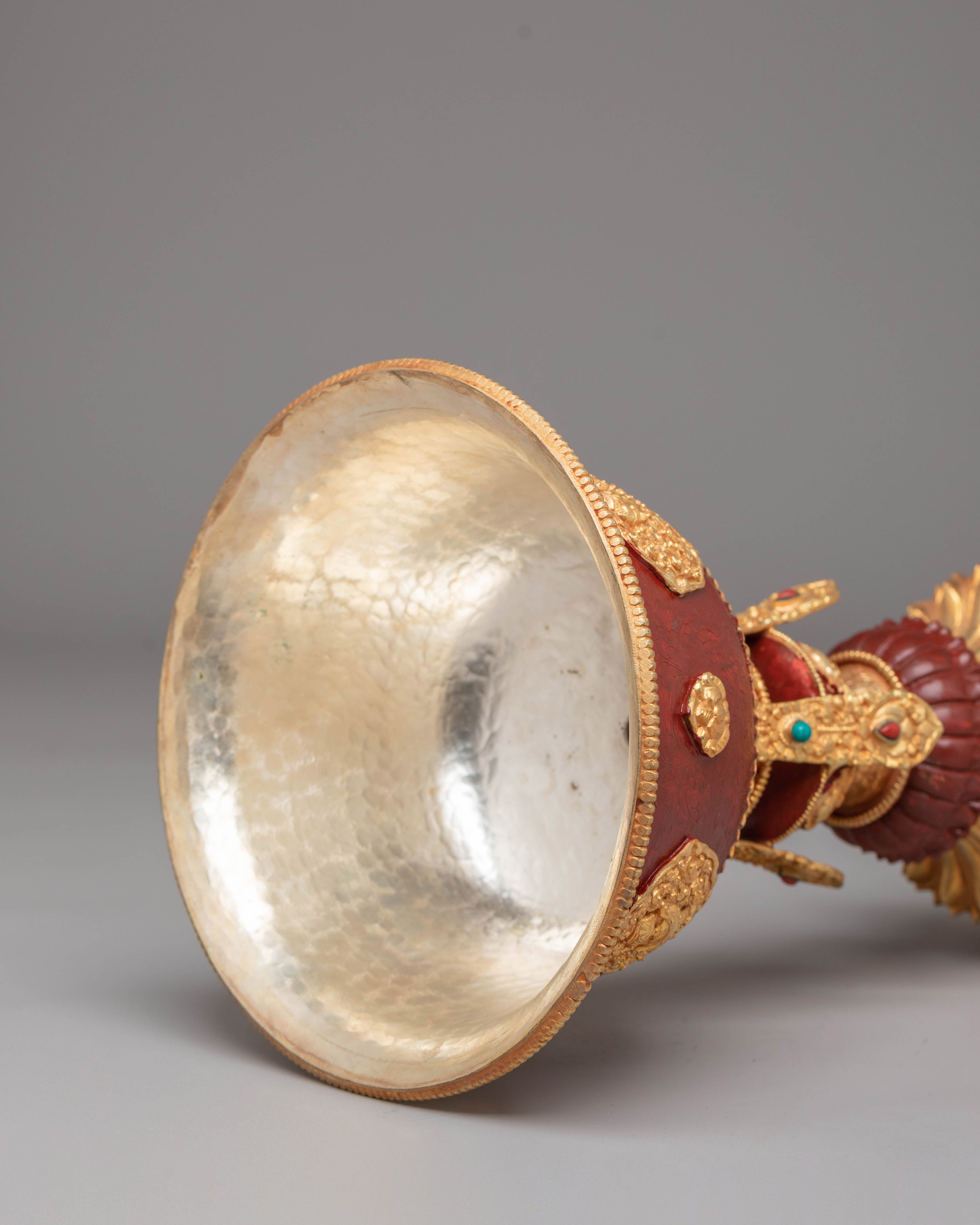 Tibetan Butter Lamp for Rituals | Handcrafted Sacred Offering Lamps