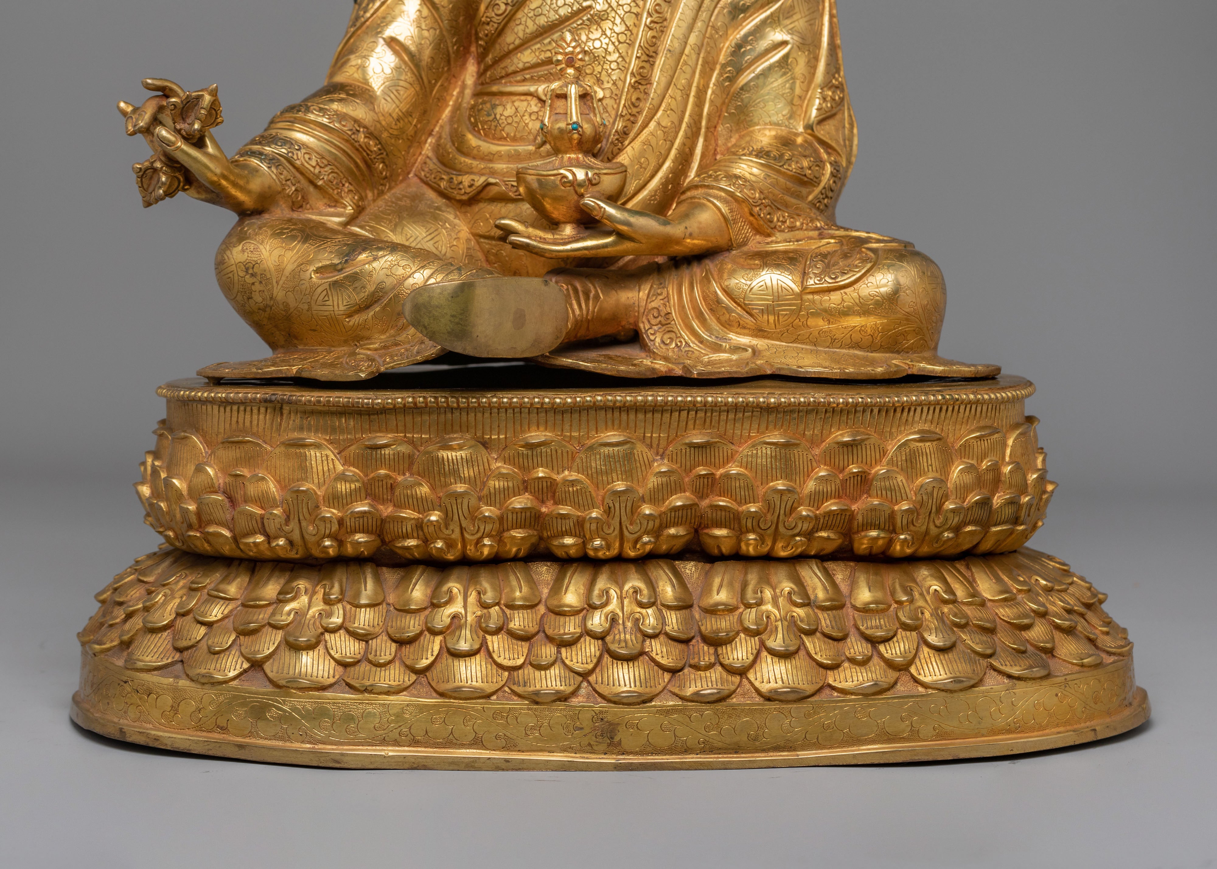 Lotus Born Guru Rinpoche Statue | Buddhist Padmasambhava Sculpture
