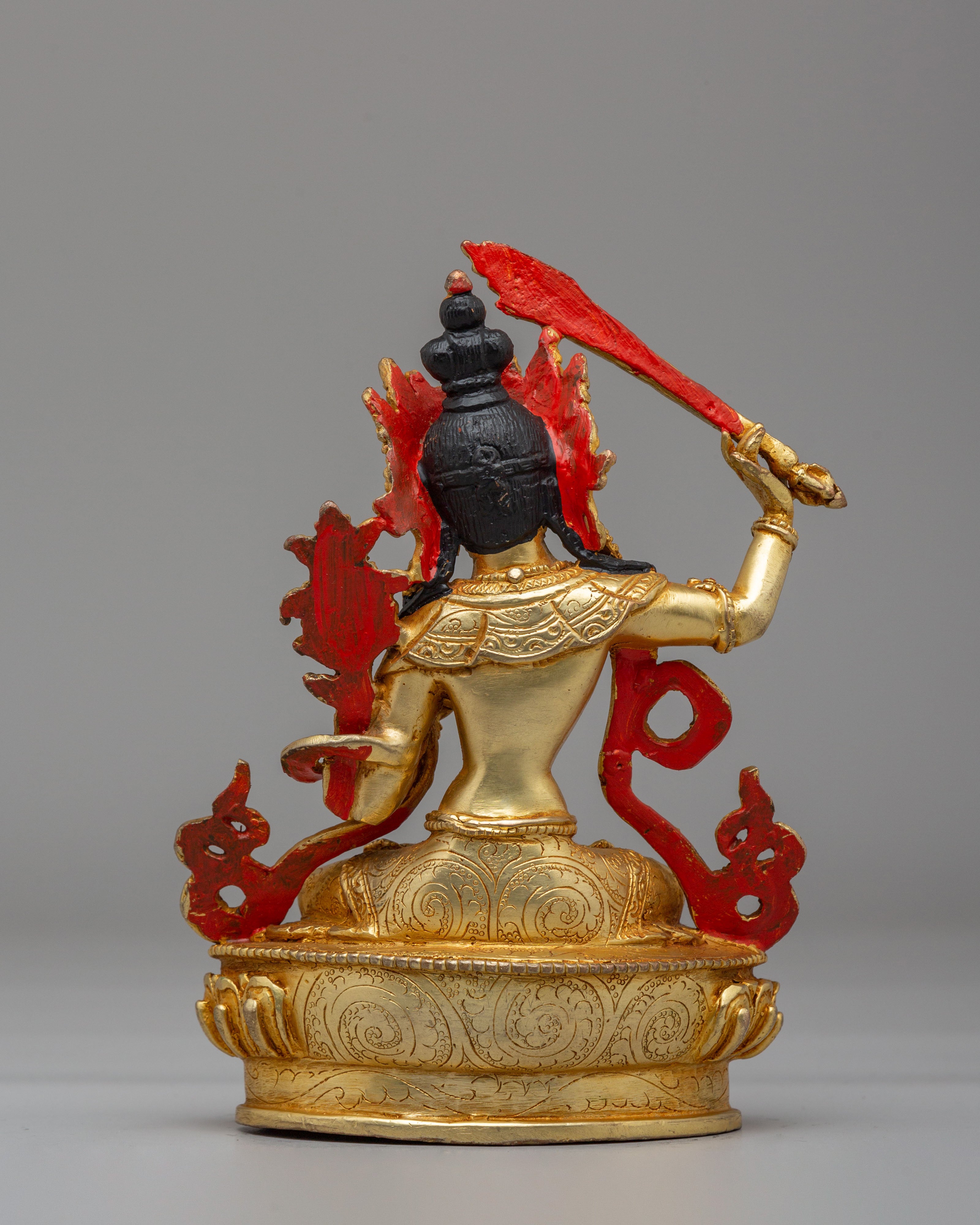 Sacred Bodhisattva Manjushri Statue | Wisdom Sculpture