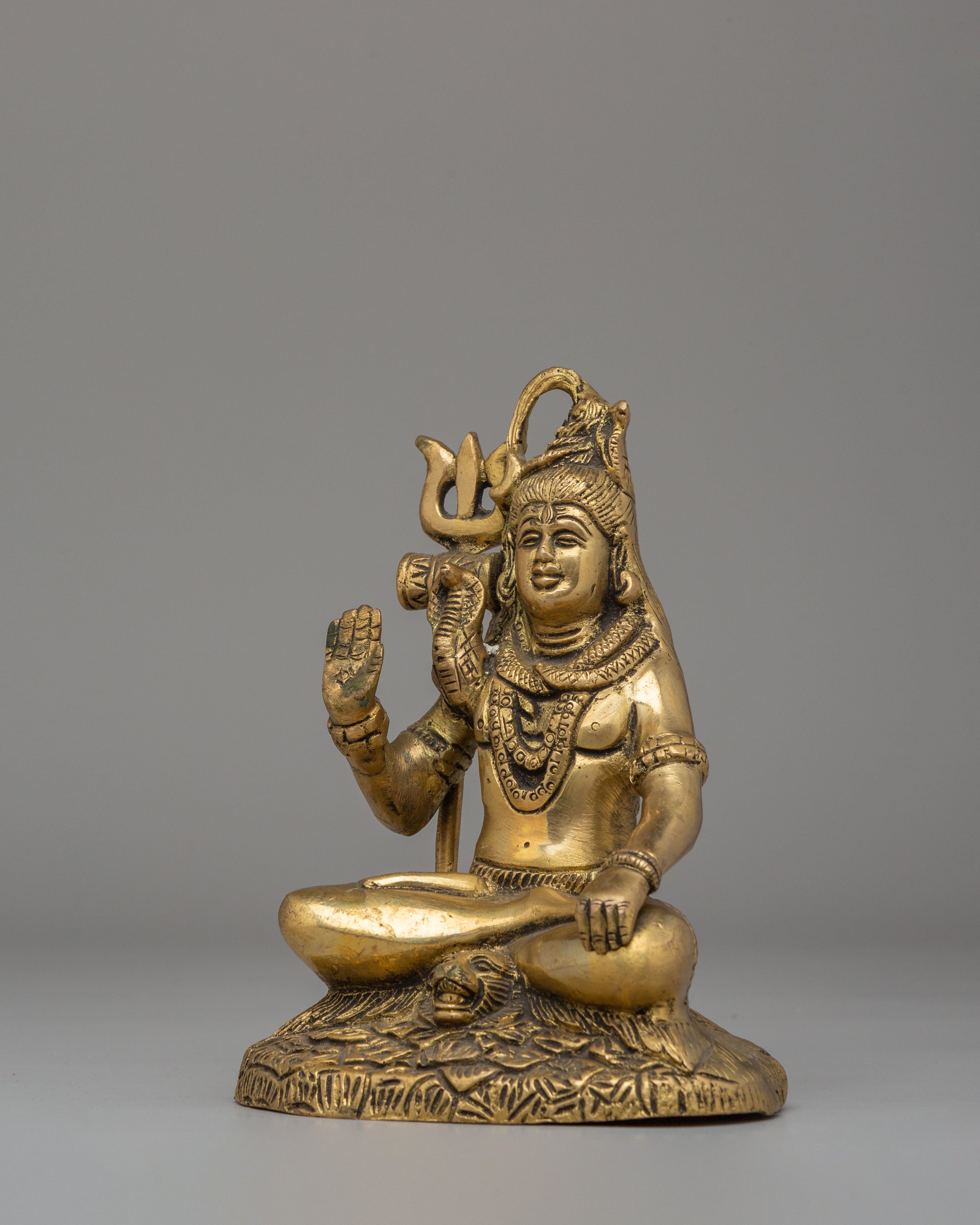 Lord Shiva Sculpture | Brass Statue for Altar