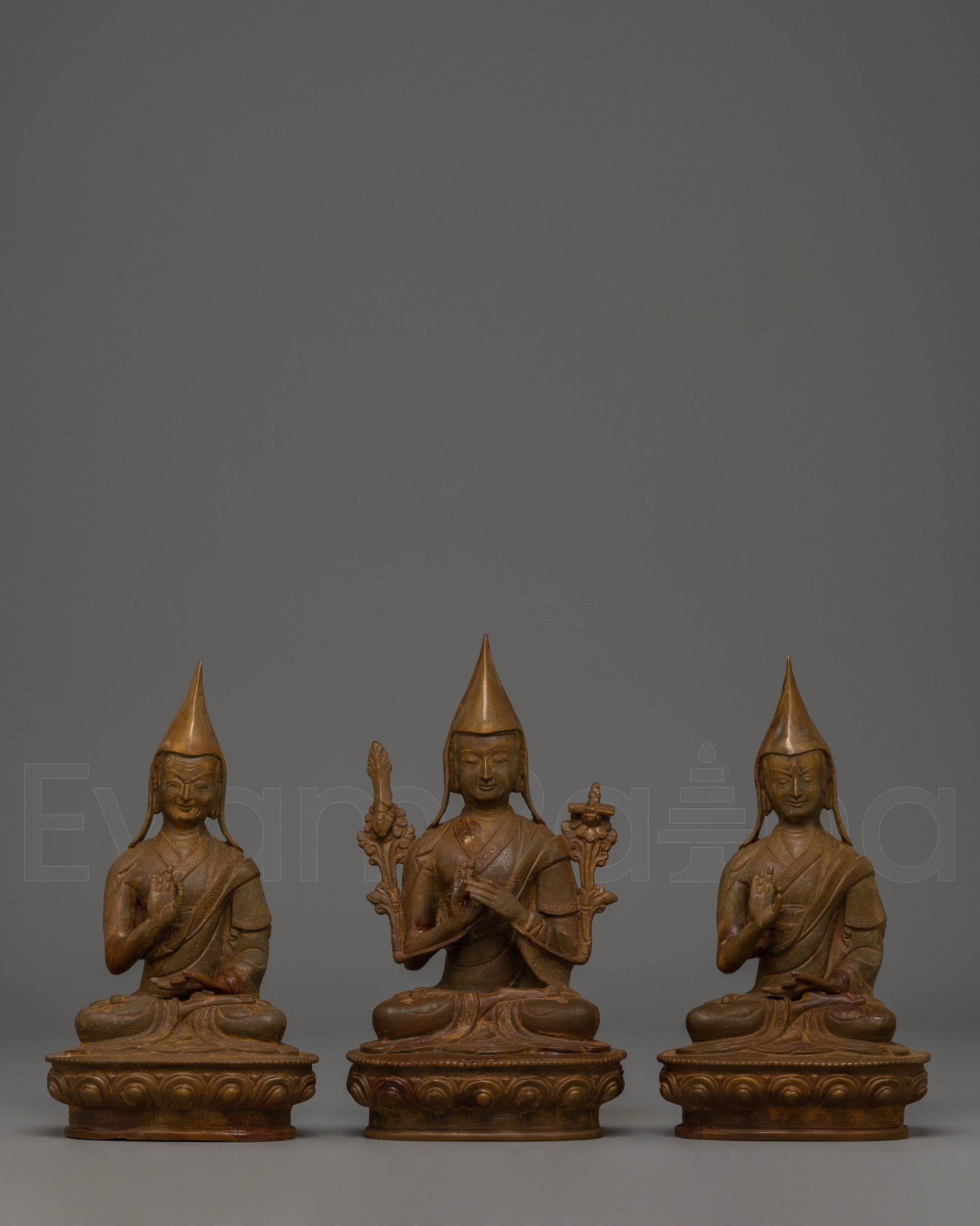 Sacred Tsongkhapa Je Statue Set