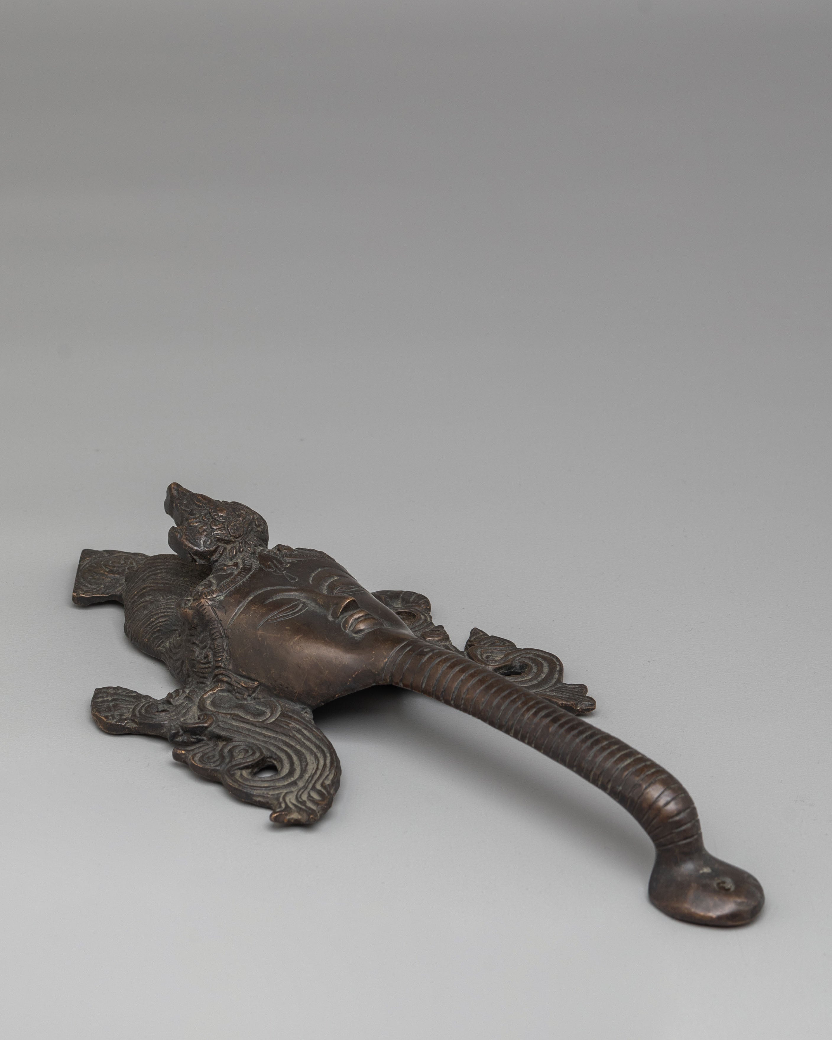 Unique Deity Design Door Handle | Handcrafted Bronze Decorative Handle