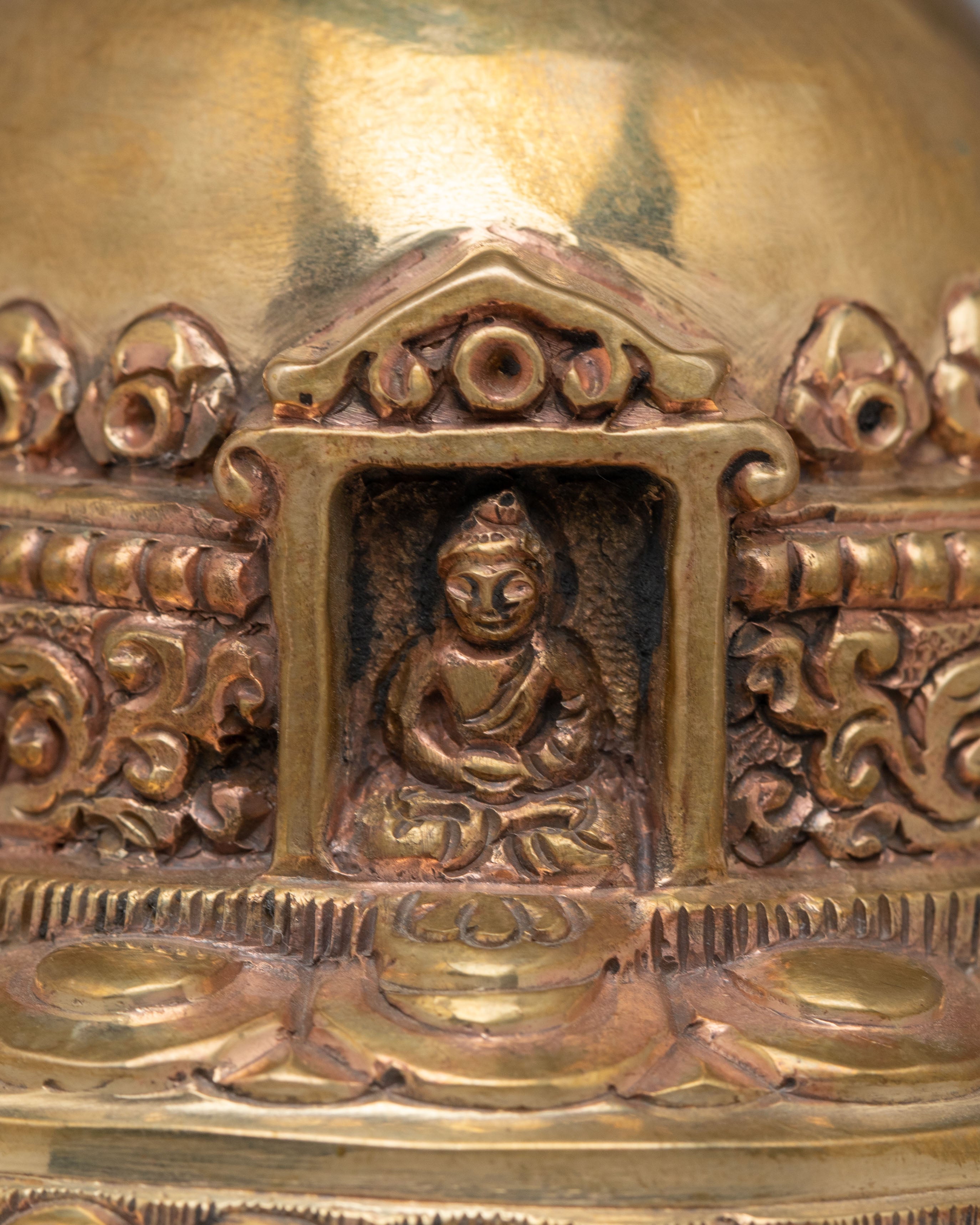 Tibetan Chorten Kora | Handmade Tibetan Buddhist Shrine Decor