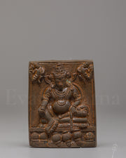 Sacred Dzambhala Buddhist Relief Sculpture