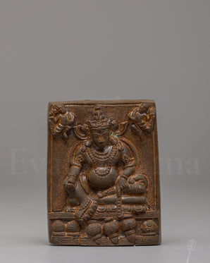 Sacred Dzambhala Buddhist Relief Sculpture