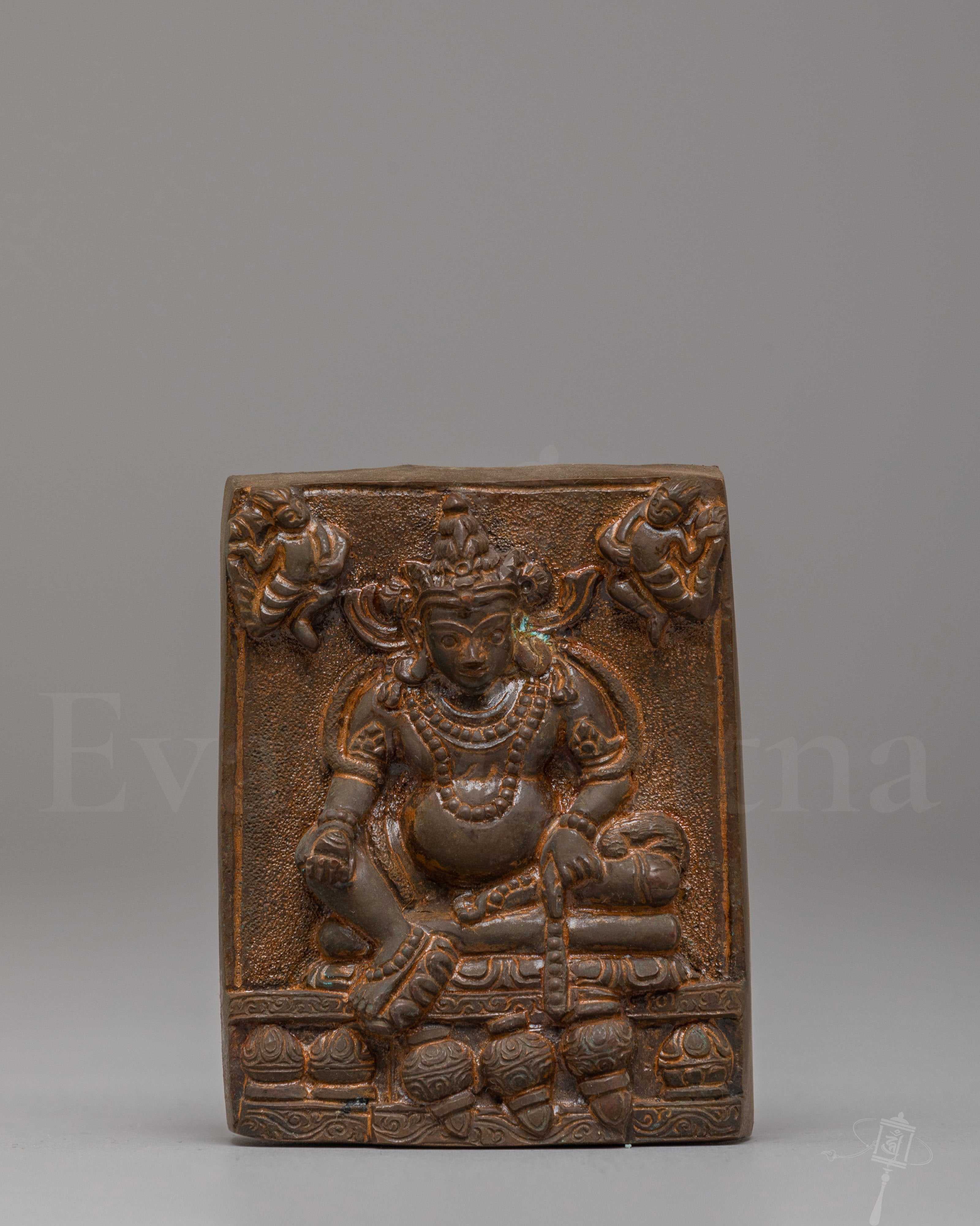 Sacred Dzambhala Buddhist Relief Sculpture