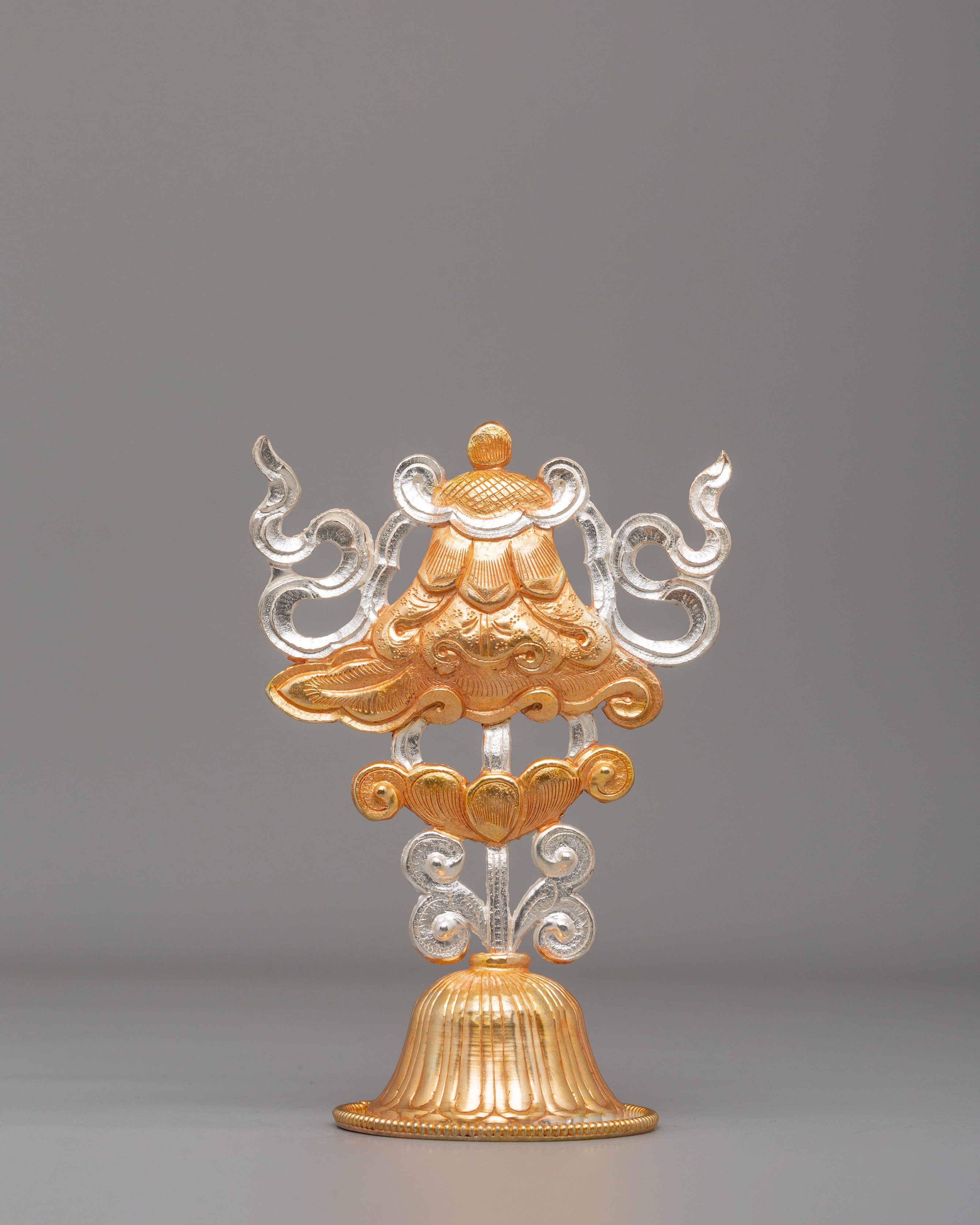 Sacred Eight Auspicious Symbols Set | Copper Body with Electro Gold & Silver Plating