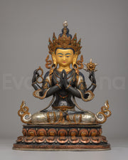 Sacred Four-Armed Chenrezig Statue 