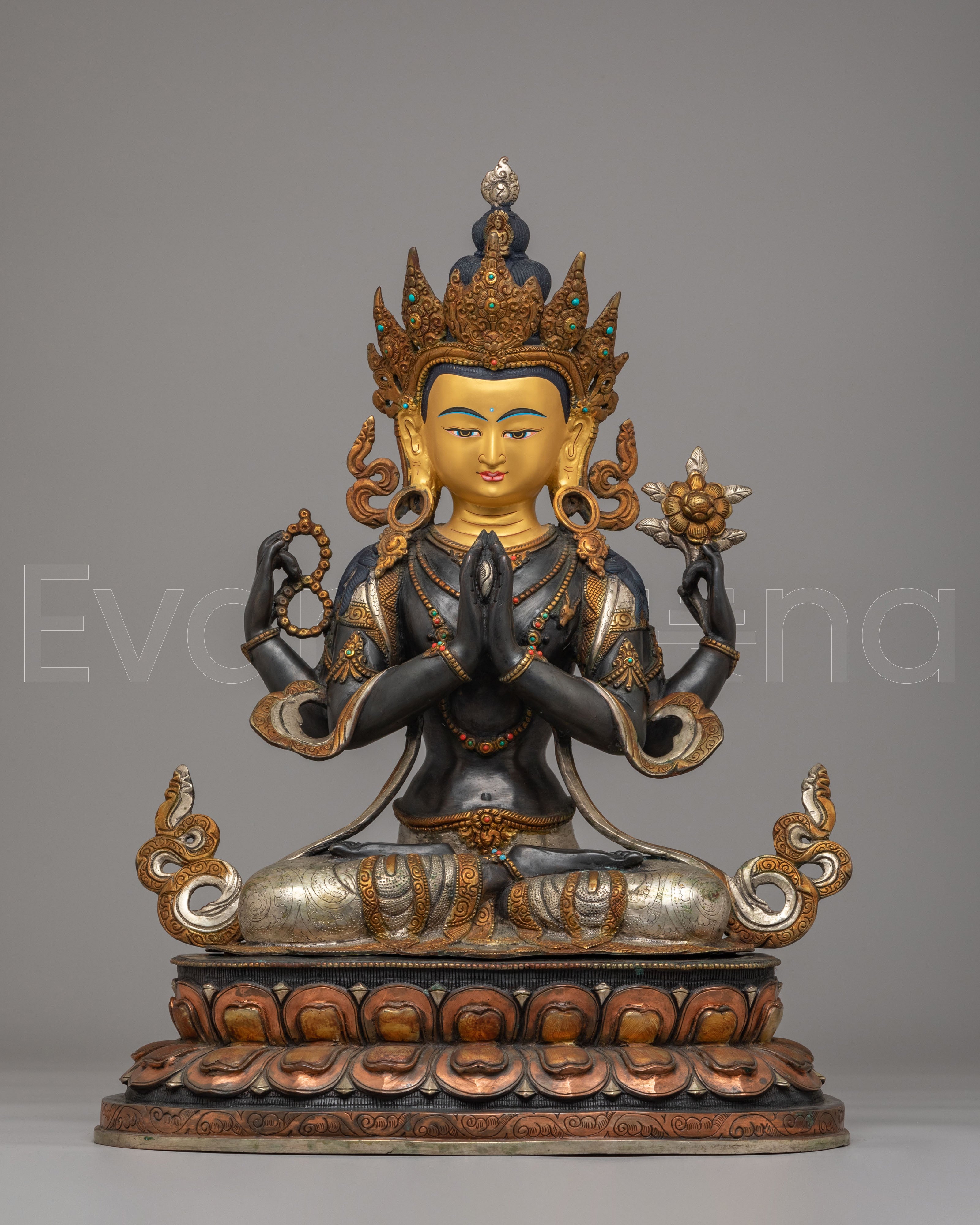 Sacred Four-Armed Chenrezig Statue 