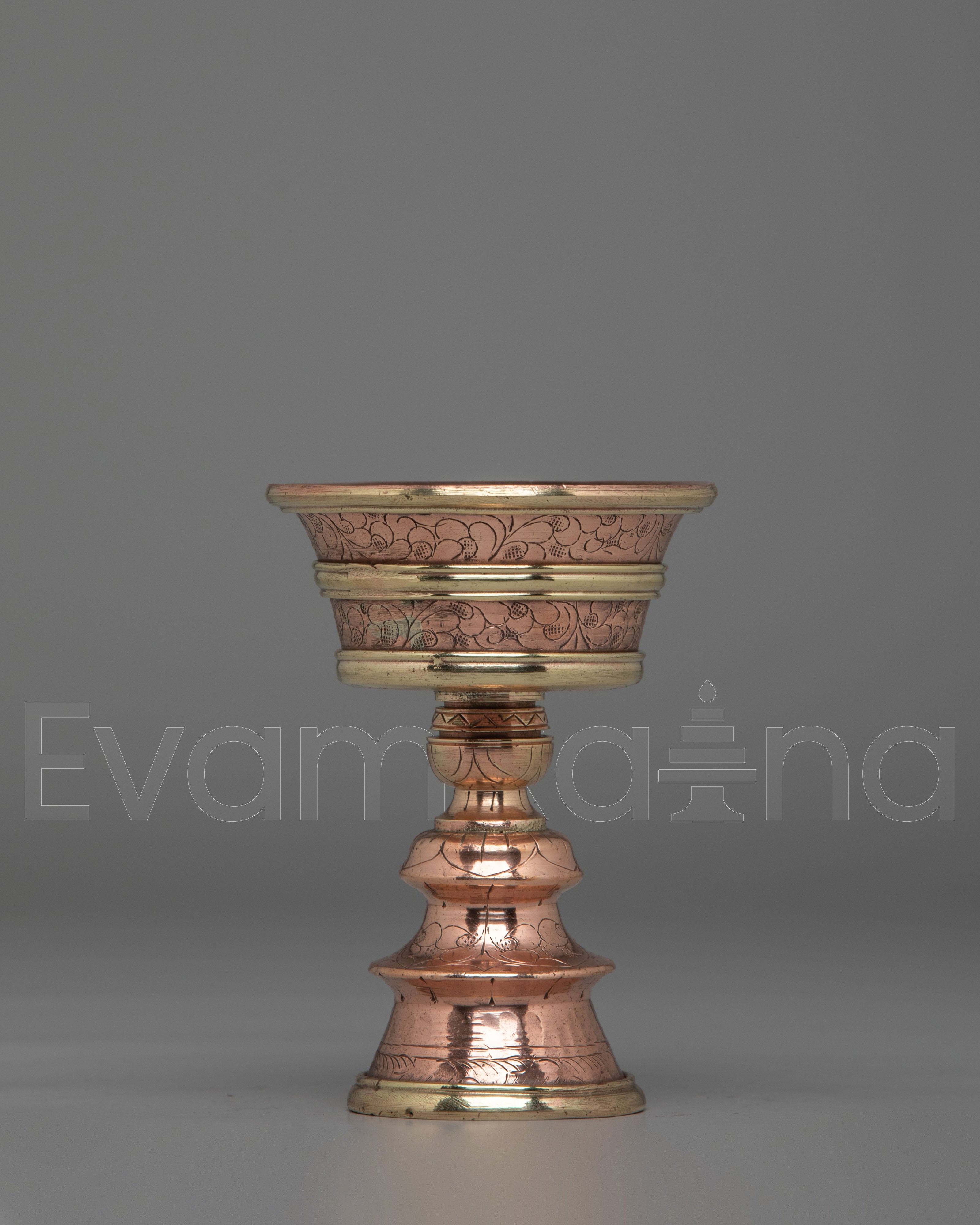 Handmade Decorative Butter Lamp | Light Offering Altar Piece
