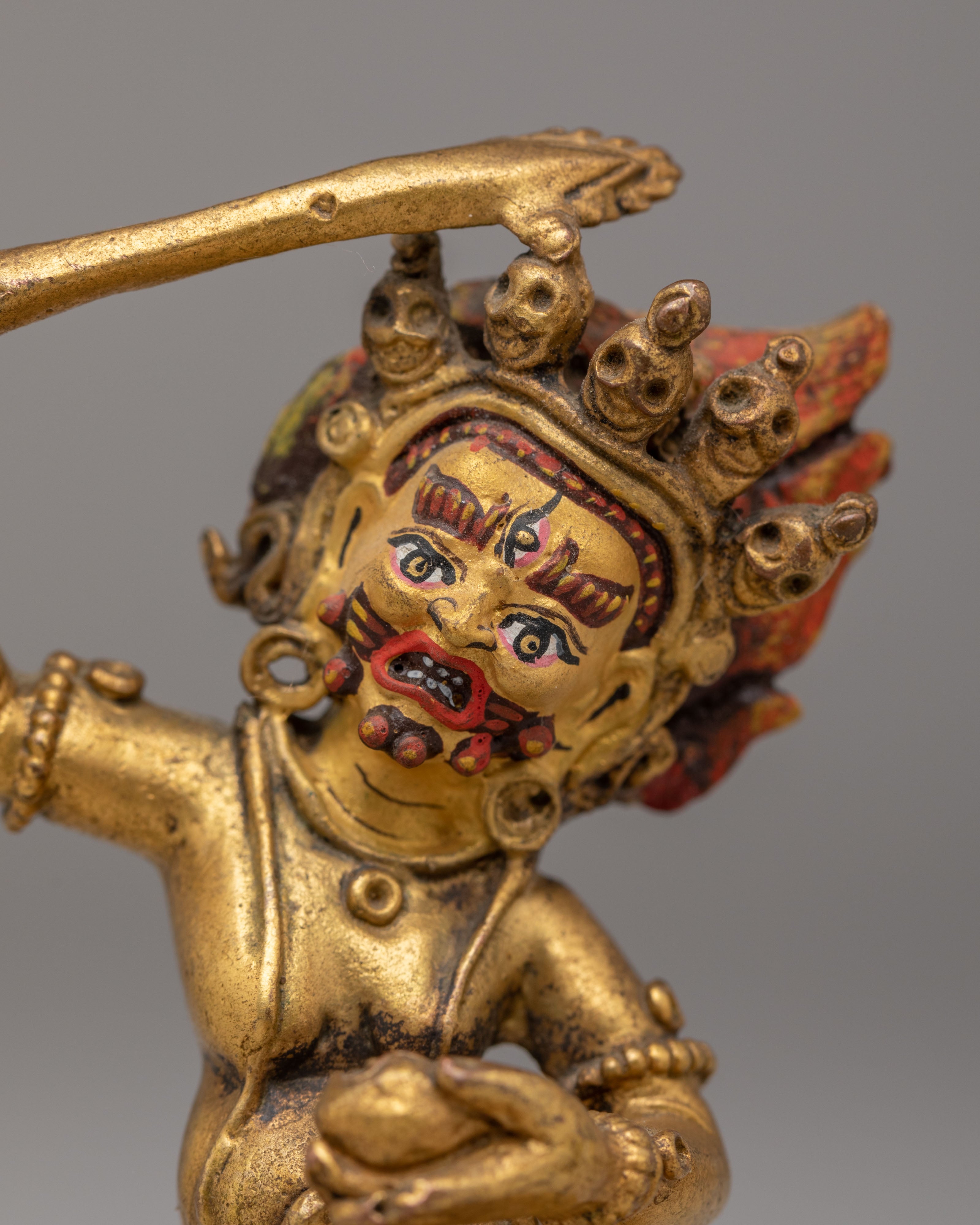 khadgapani Deity Sculpture | Tibetan Protector Statue