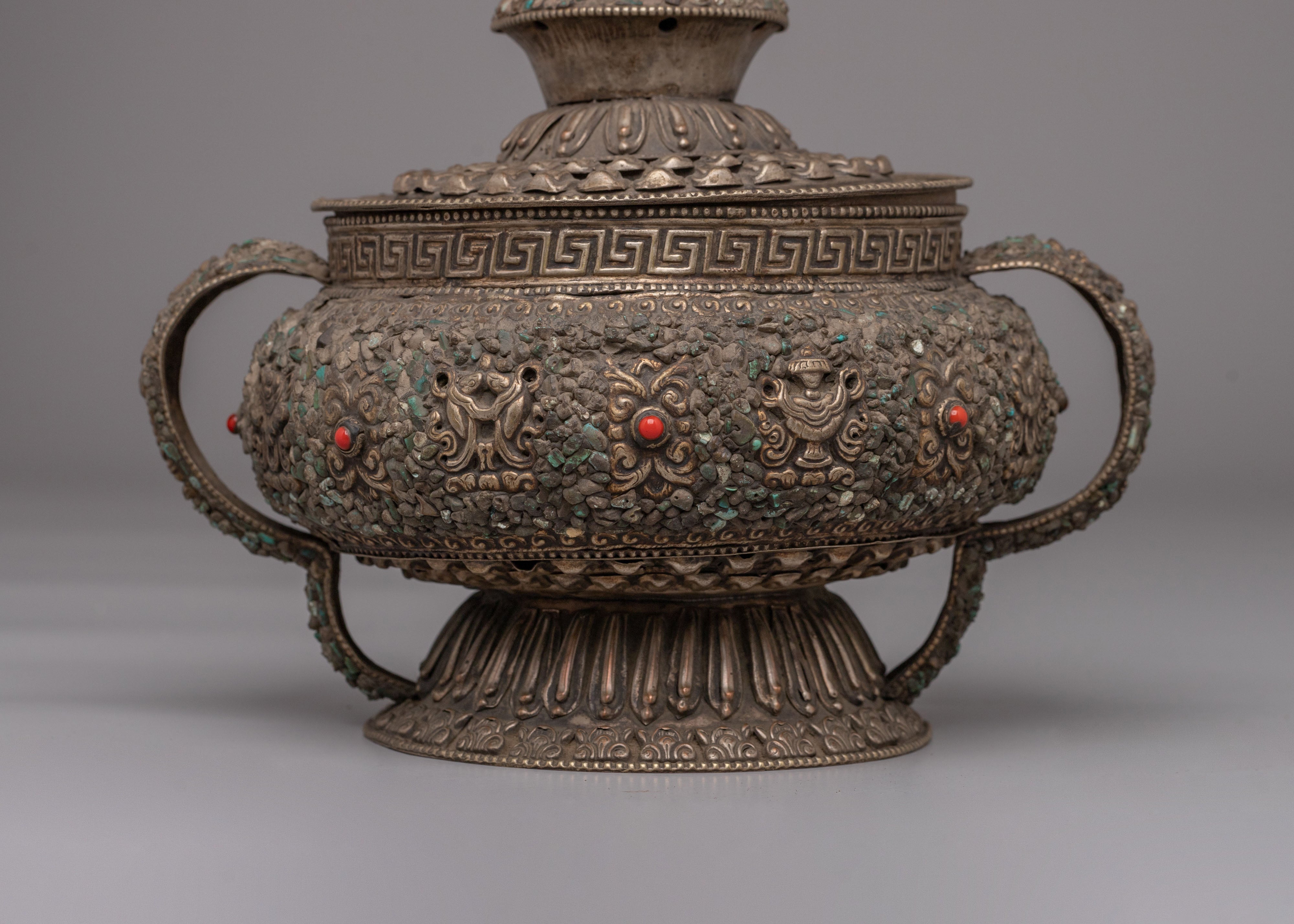 Tibetan Dhupur Rice Pot For Ritual | Symbol of Prosperity and Abundance